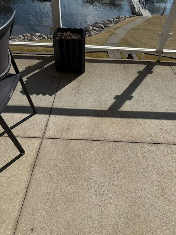 Dark Gray Slip-Resistant Concrete Coating for Arnolds Park Balcony by Select Painting, Coatings & Garage Cabinets