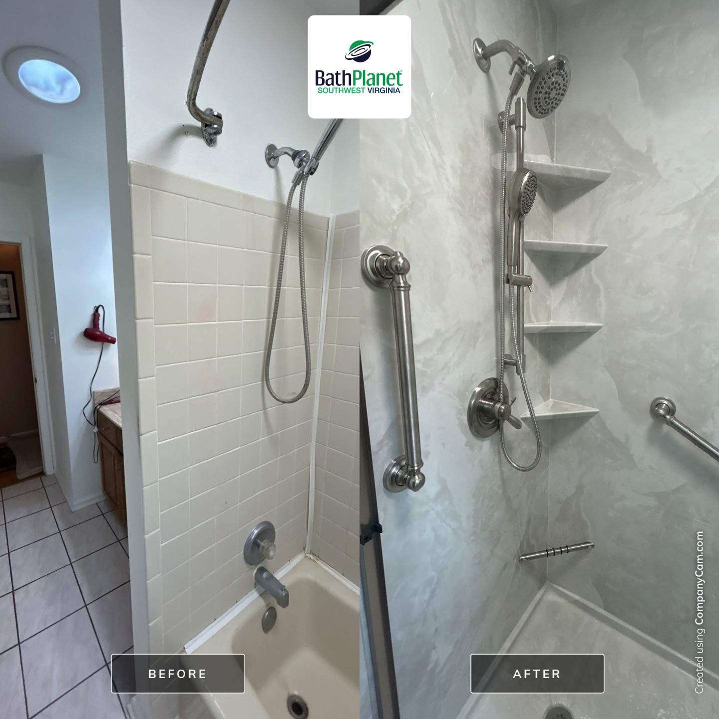 Tub to Shower by BathPlanet SW Virginia