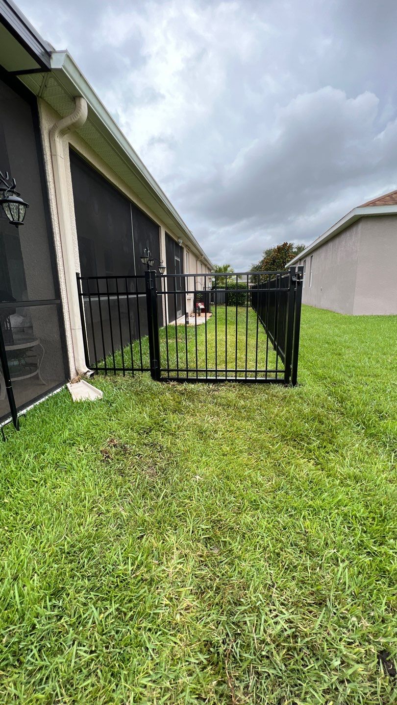 Parrish, FL 4ft. Tall Black 3-Rail Aluminum  by Asap fence and gates, LLC