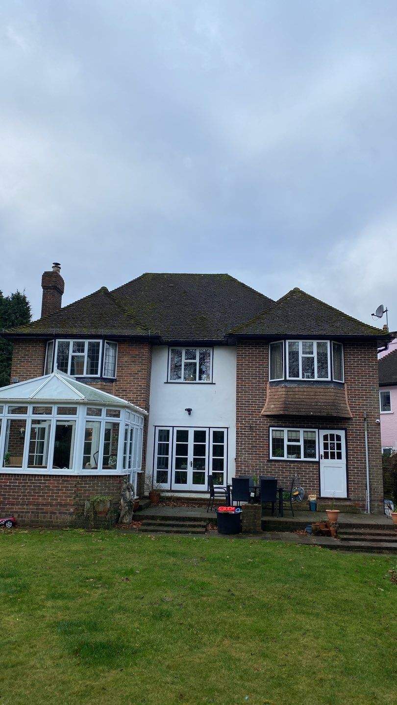 Roof Clean  - Moss Removal - Gutter Clean using Honda 15lpm Low Pressure Washing Machine by Ges Exterior Cleaning ltd