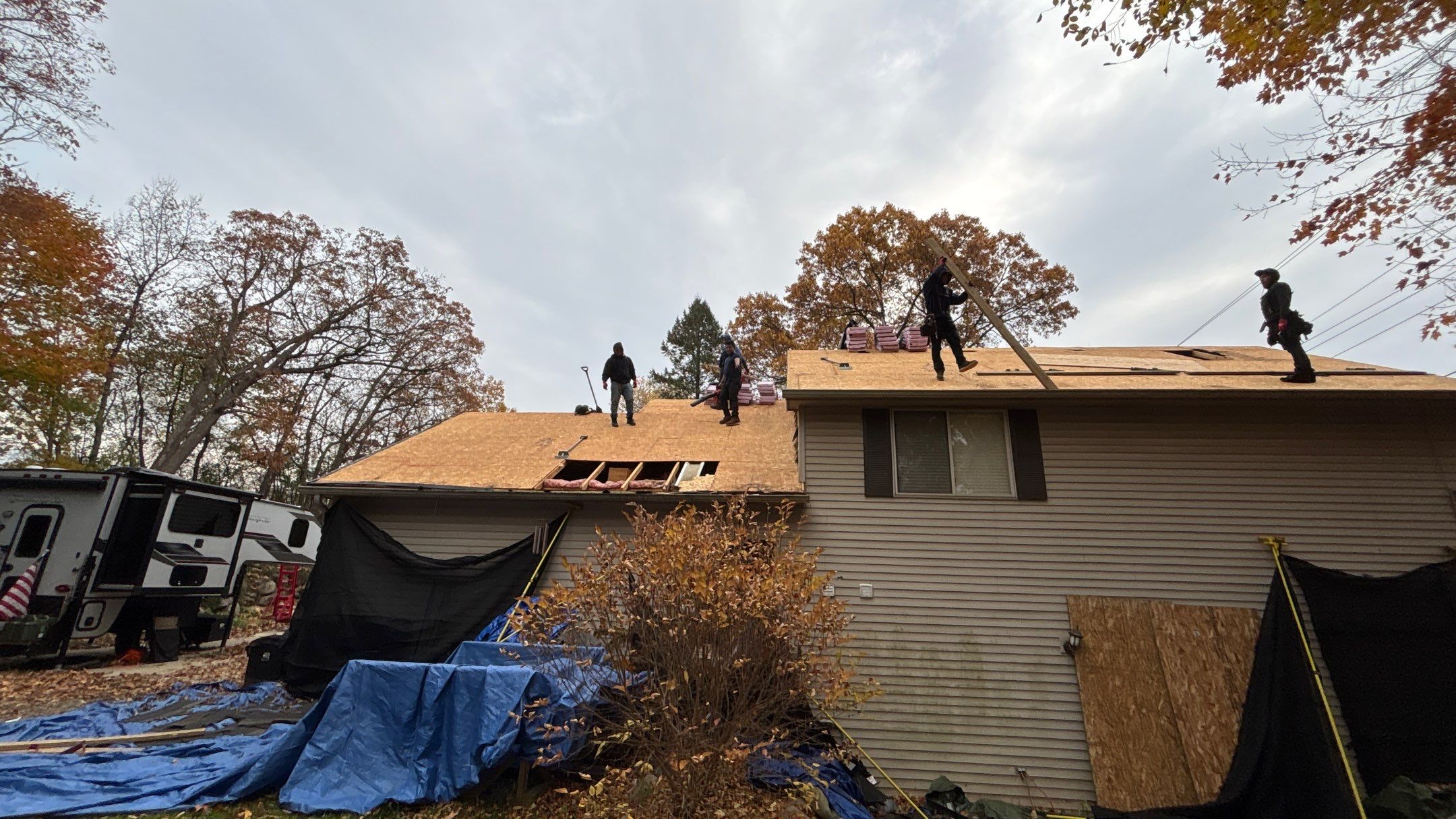 Roof Replacement using Owens Corning Driftwood by 180 Contractors