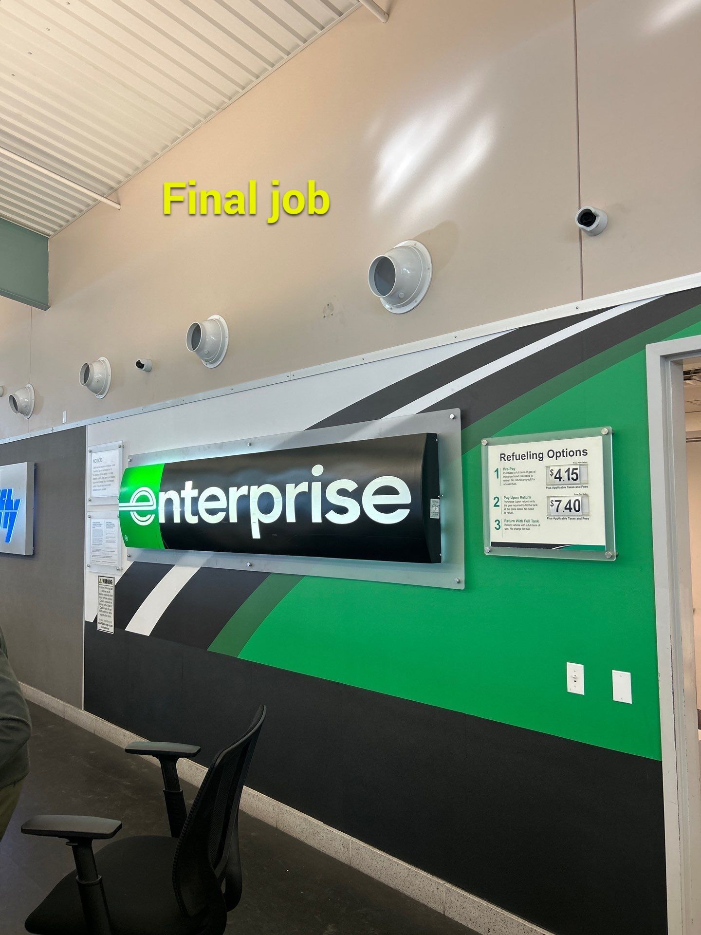 Project in Burbank by Golden State Signs