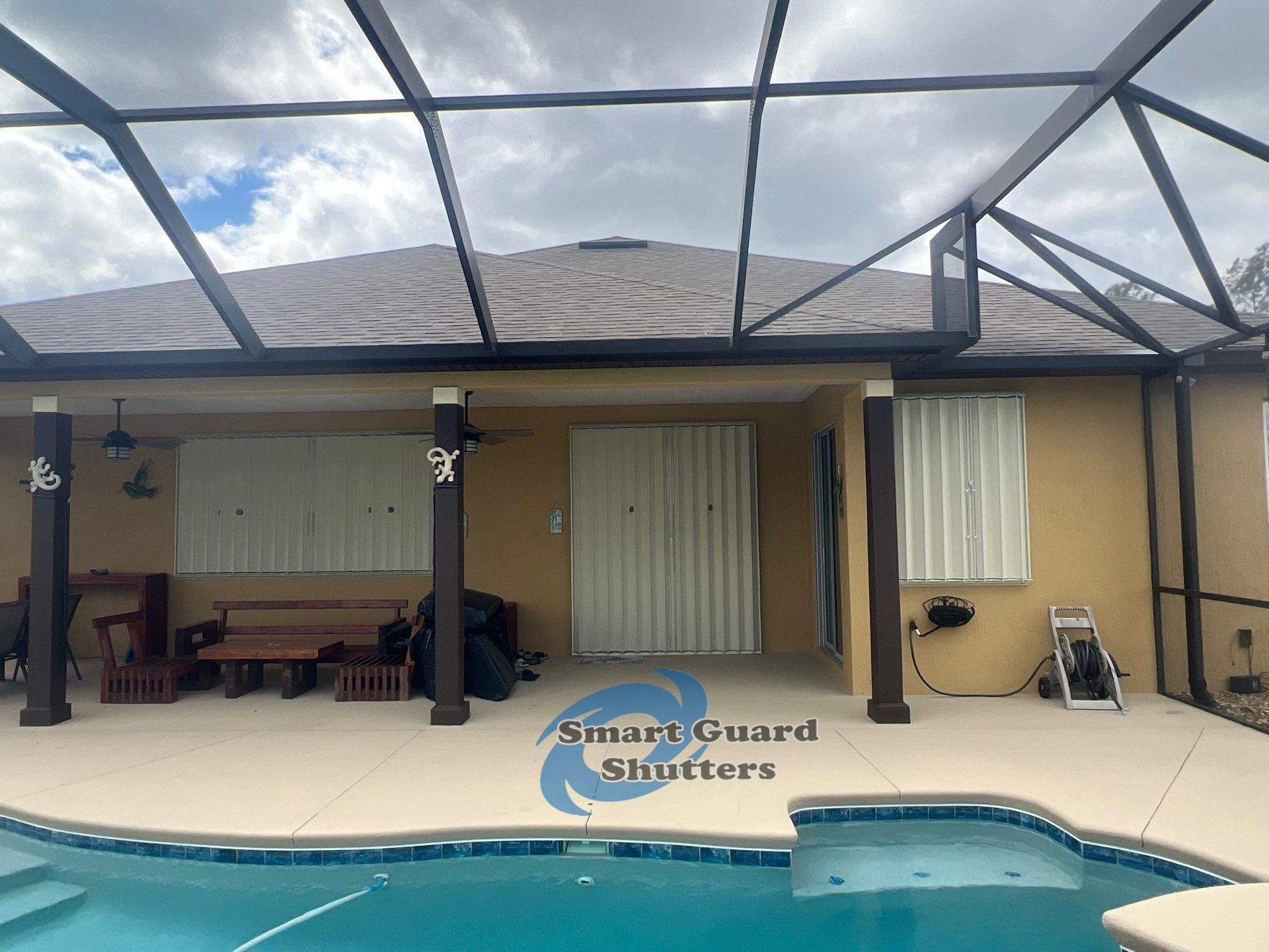 Hurricane Protection in Ivory by Smart Guard Shutters
