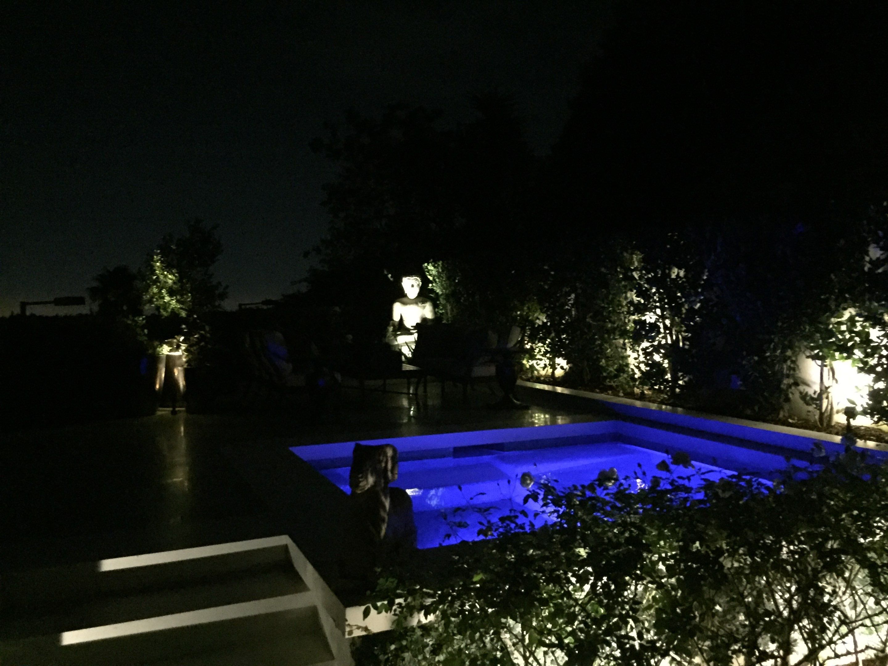 West Hollywood Outdoor Lighting and Audio Update by Outdoor Lights + Shades