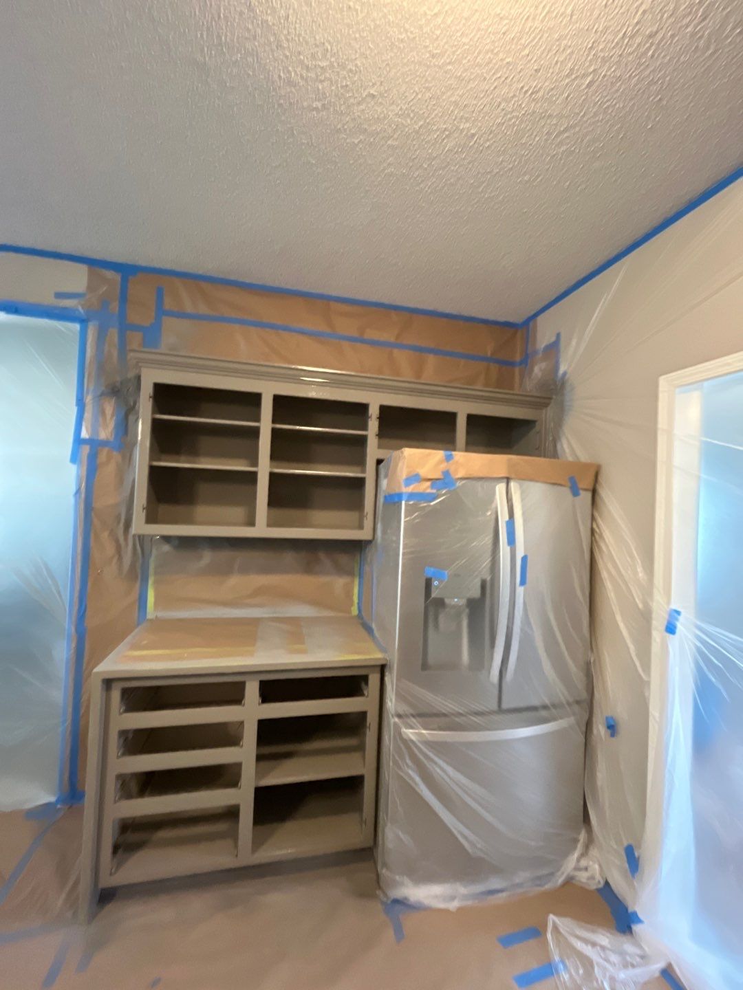 Cabinet Refresh – From Classic White to Modern Gray by Cougar Painting