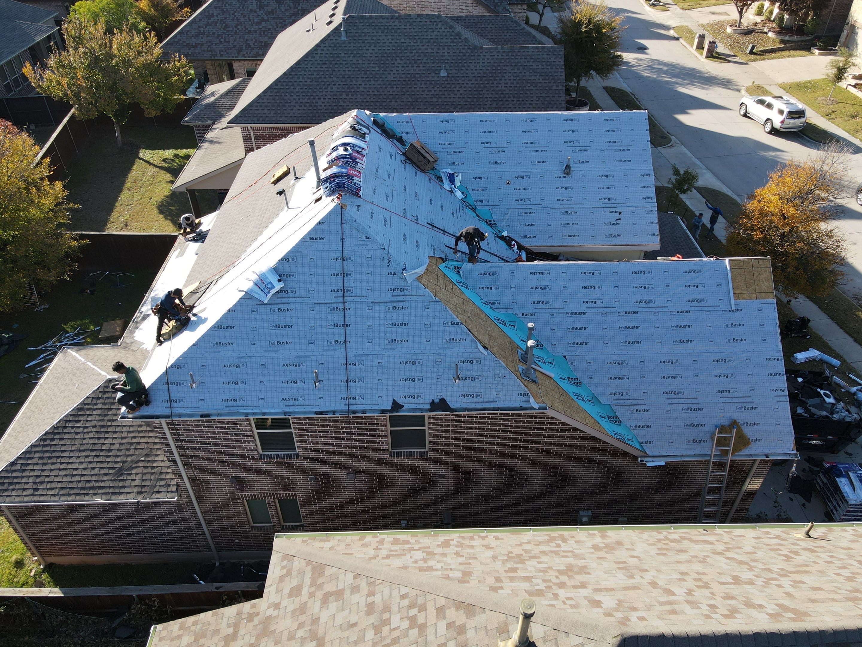 Residential Roofing Installation using GAF Timberline HDZ by Lighthouse Contractors