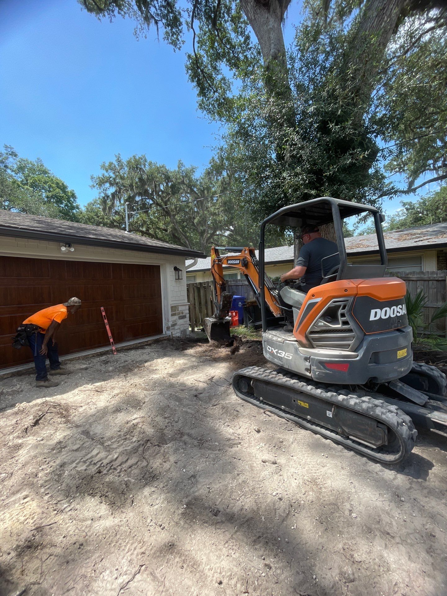 Concrete Driveway Replacement and Expansion in Orange Park by Burlington Concrete & Asphalt Inc