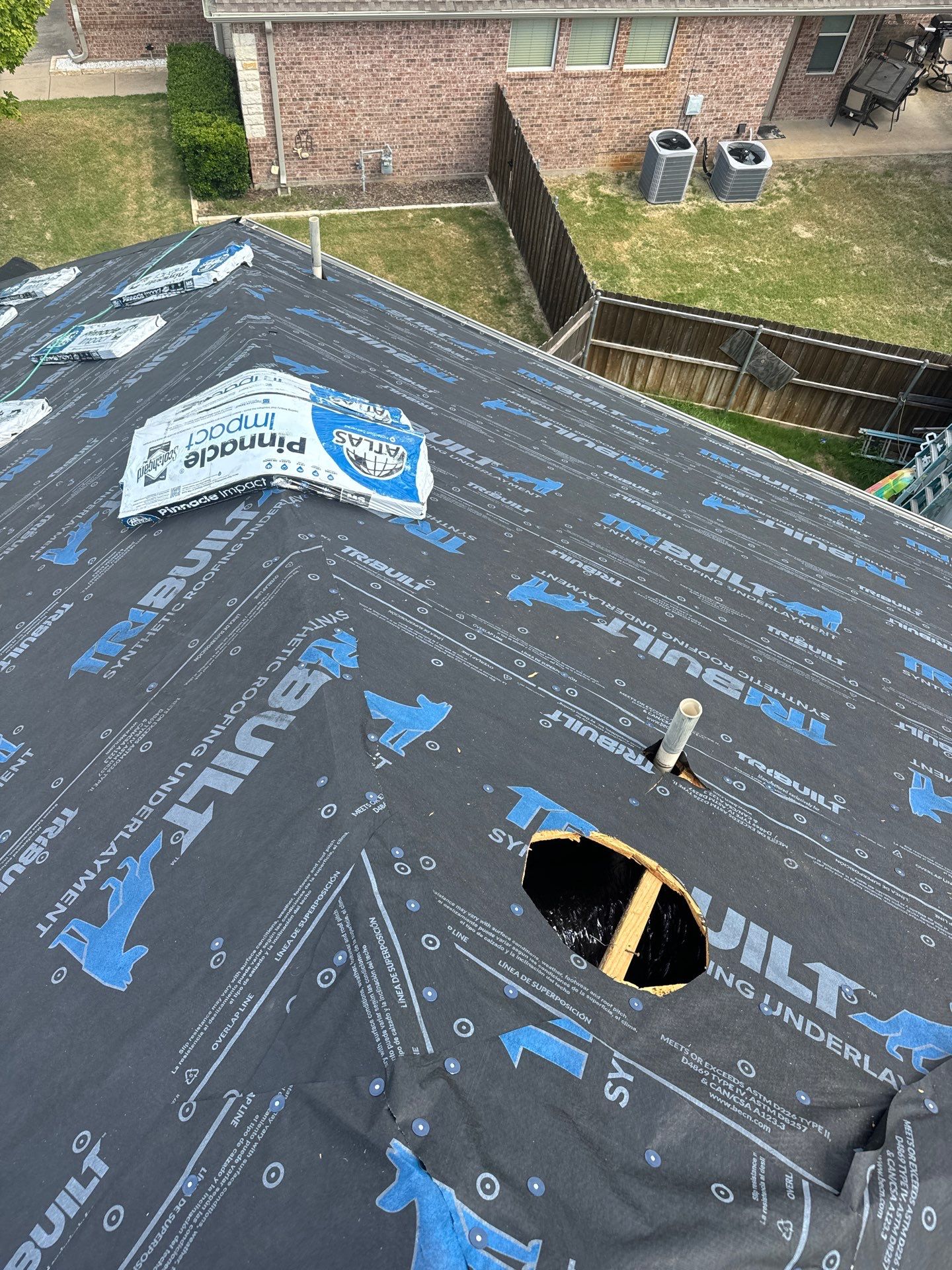 Project in Weatherford by Lonestar Roofing and Restoration LLC.