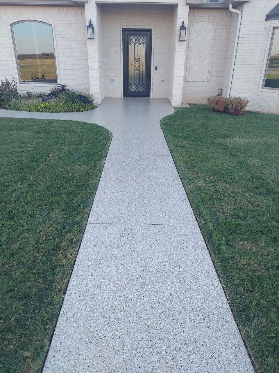 Patio & Sidewalk Coating Install with Driftwood by Copperhead Coatings