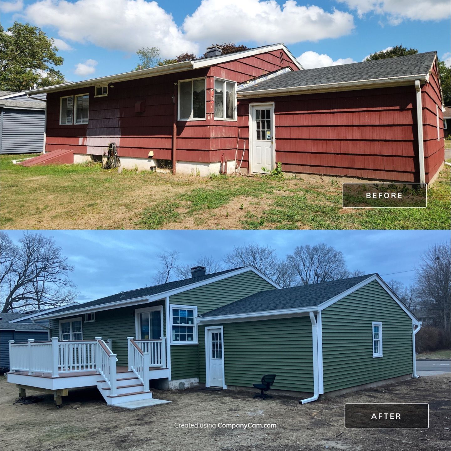 Beautiful Siding Transformation with Cert. Monogram D/4 Clapboard, Olive Grove by DiGiorgi Roofing and Siding Inc