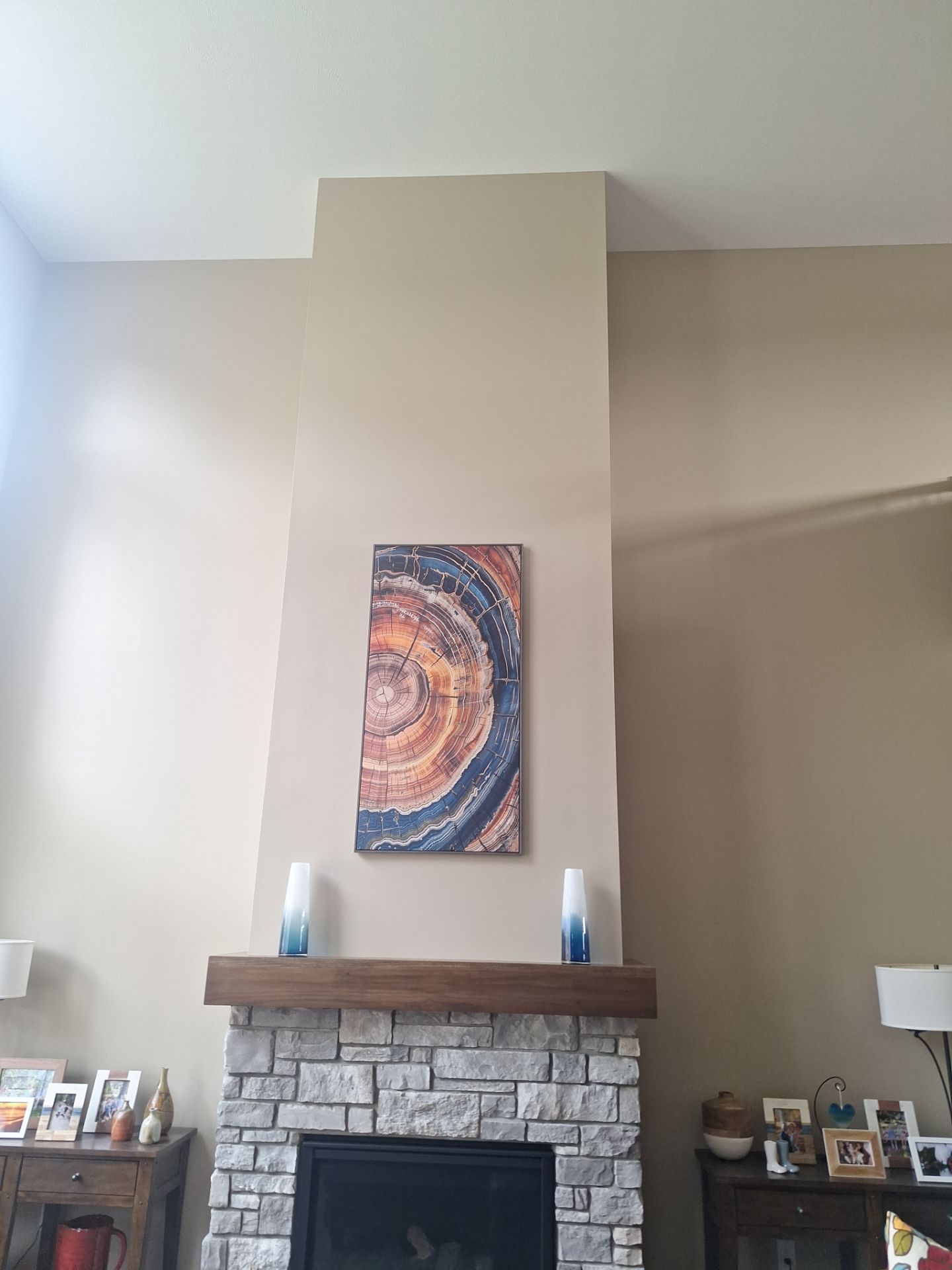 Interior Painting and Two-Story Accent Wall Transformation in Grand Haven
