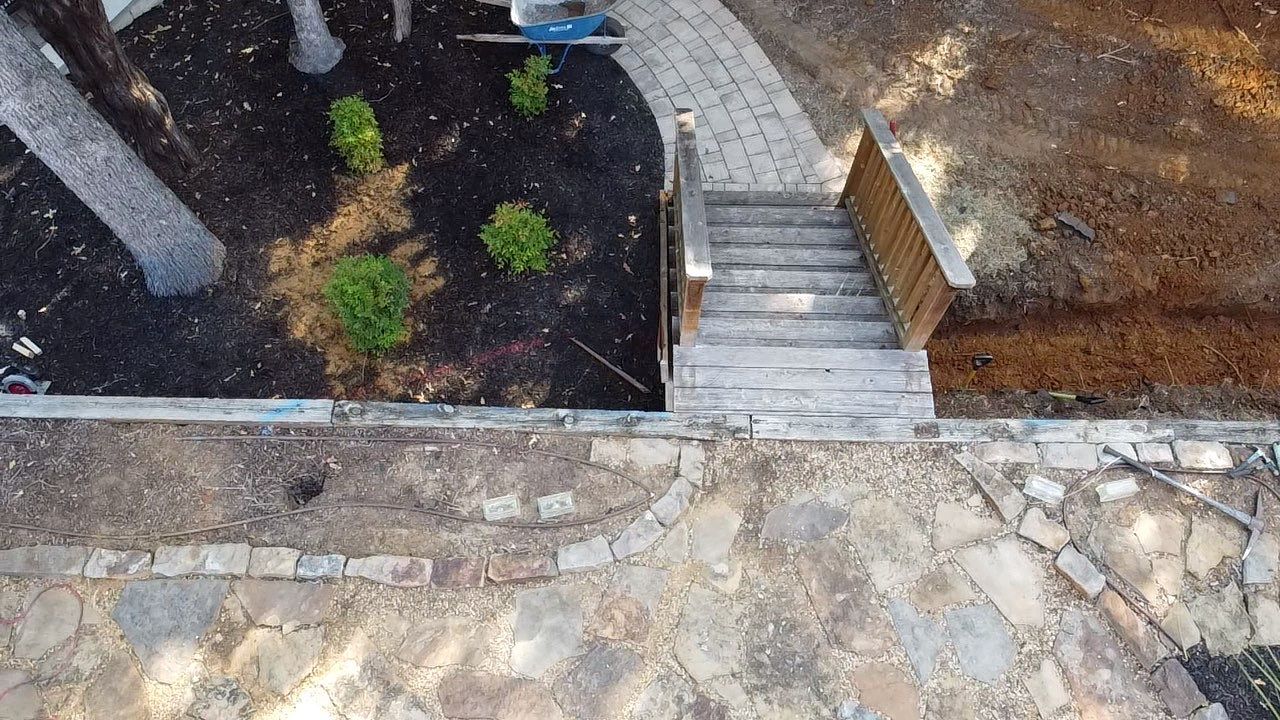 In Progress Retaining Wall Project by Peterson’s