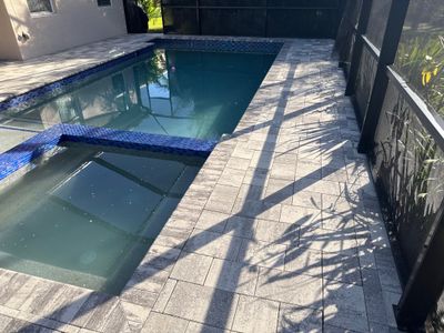 Paver Pool Deck Cleaning in Ellenton, FL