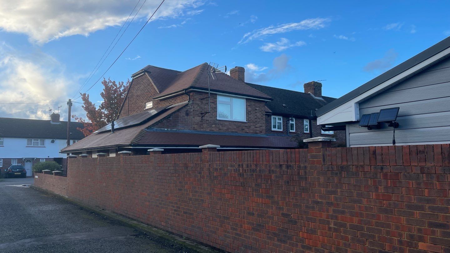 Roof Clean and Coping Stones using Honda 15lpm Low Pressure Washing Machine by Ges Exterior Cleaning ltd
