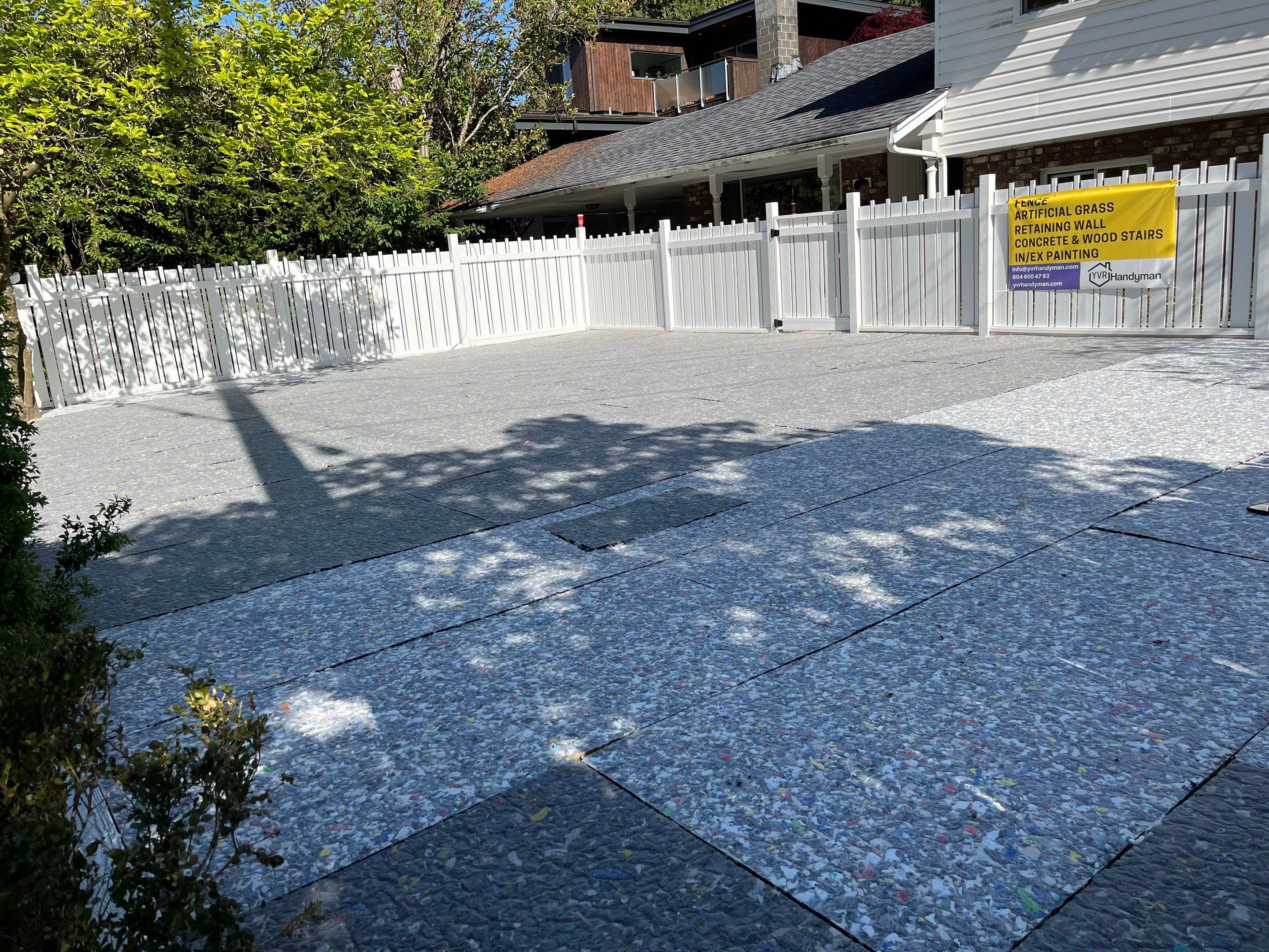 Artificial Grass and Custom Fence For KidiKare Daycare by YVR Construction Group