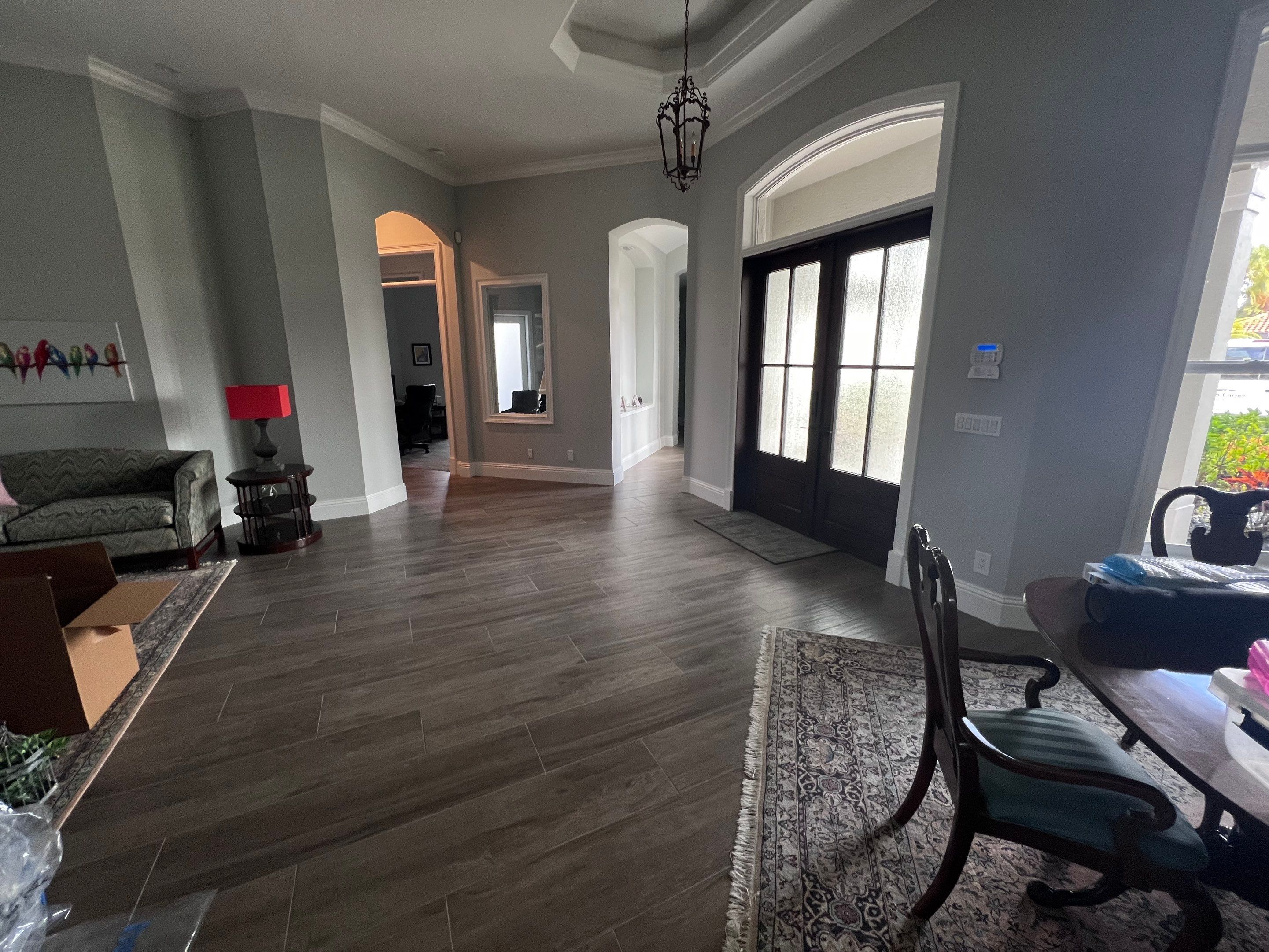 Wood Look Tile  using Alpi Tortora 8x48 by Naples Flooring Boutique