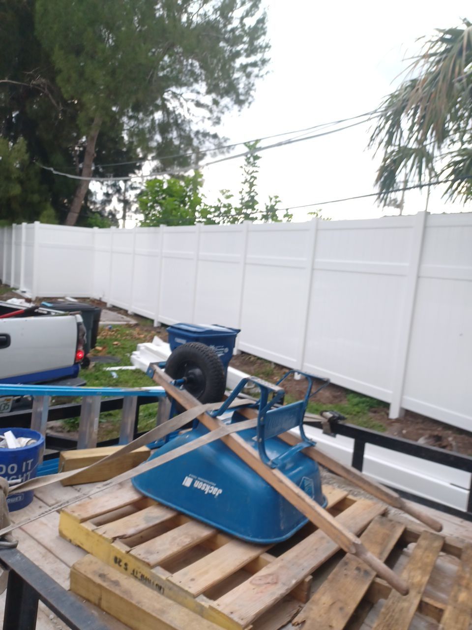 Bradenton, FL 6+2 White Vinyl Privacy Fence  by Asap fence and gates, LLC