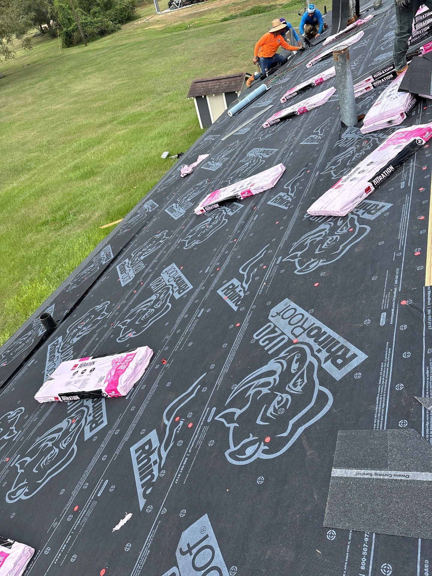 Residential Roofing Installation using Owen's Corning Duration (Lifetime) Shingles by Roof Repair Company