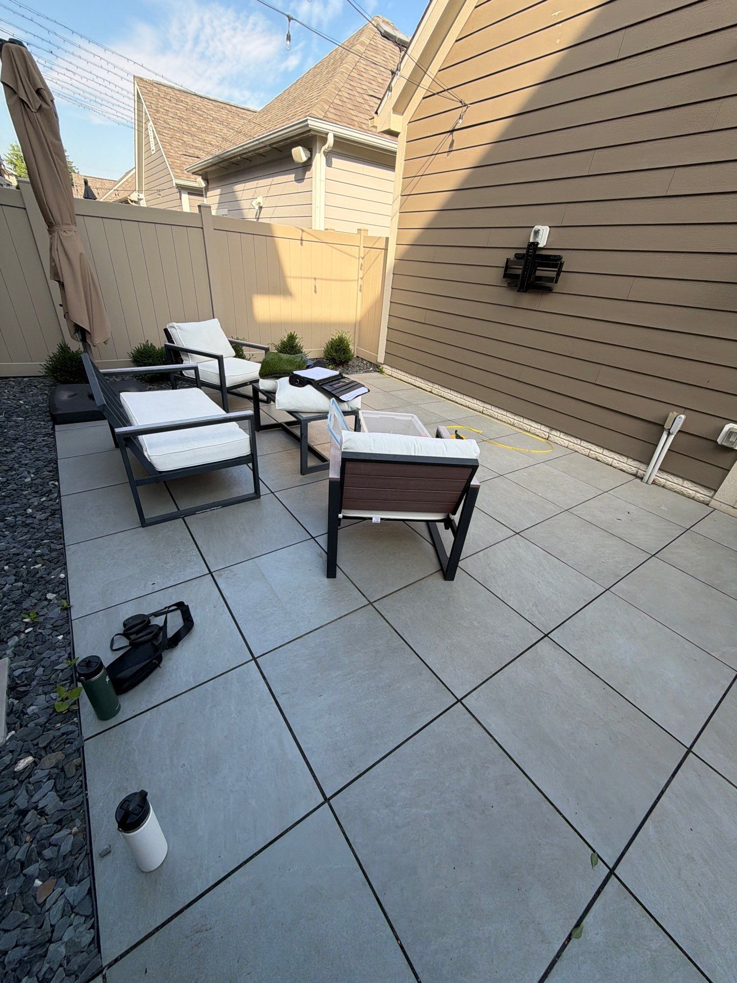 Backyard Paver to Turf Renovation by Southwest Greens Midwest