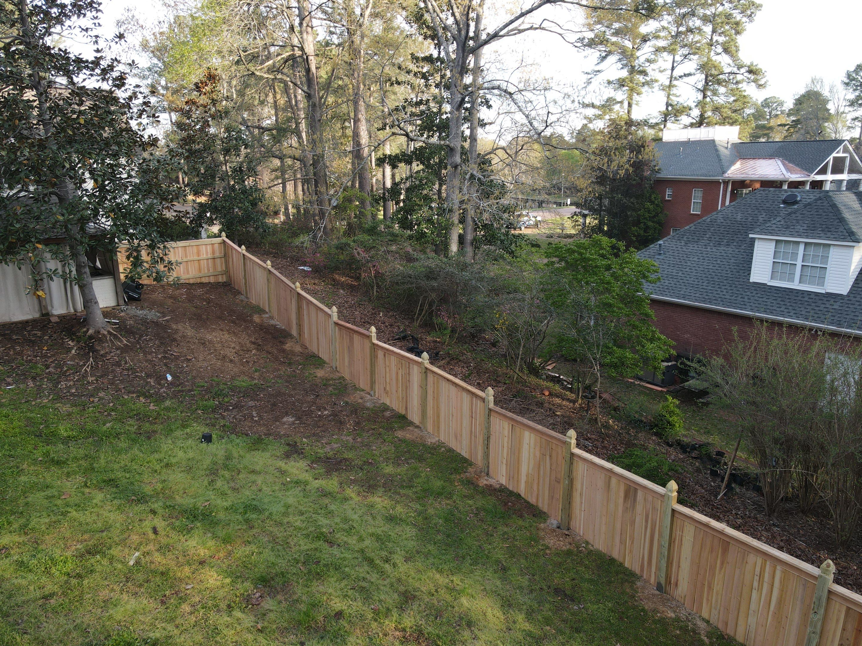 6' Cedar Good Neighbor 6x6 French Gothic Posts by Roberson Construction LLC