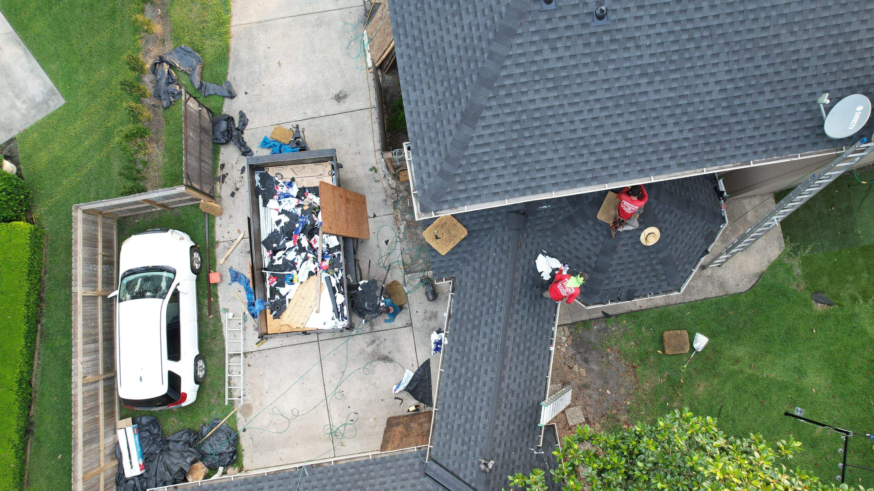 Deep Slate-Blue Shingle Roof Replacement — Conroe, TX by PL Roofing & SB Roofing, LLC.