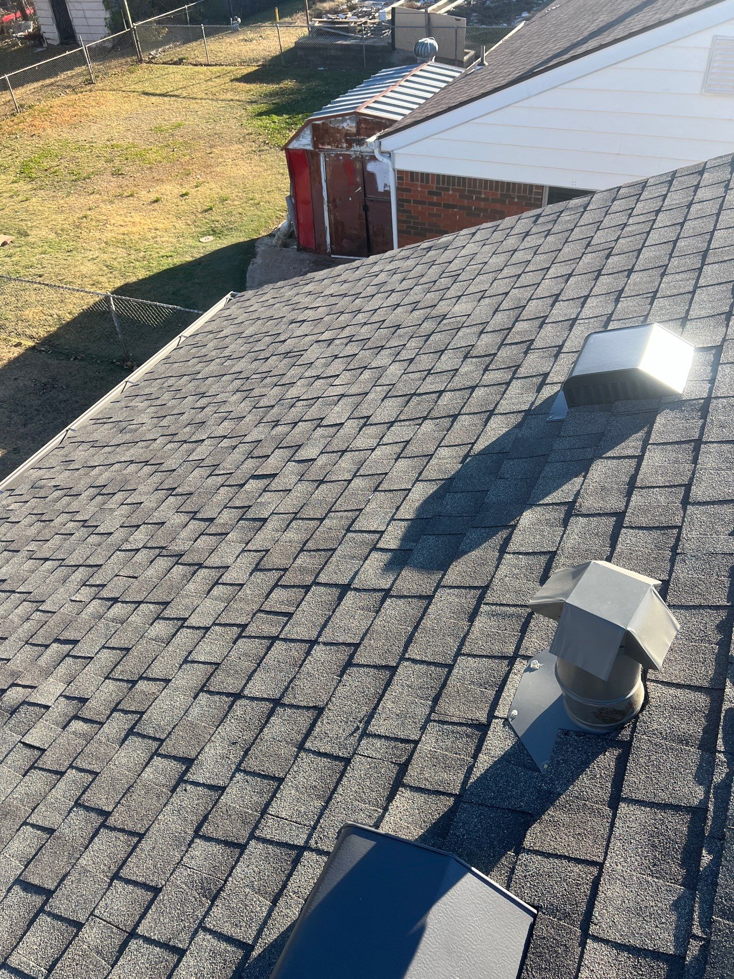 gutter installation and box vent replacement in Midwest City by McCann's Roofing and Construction
