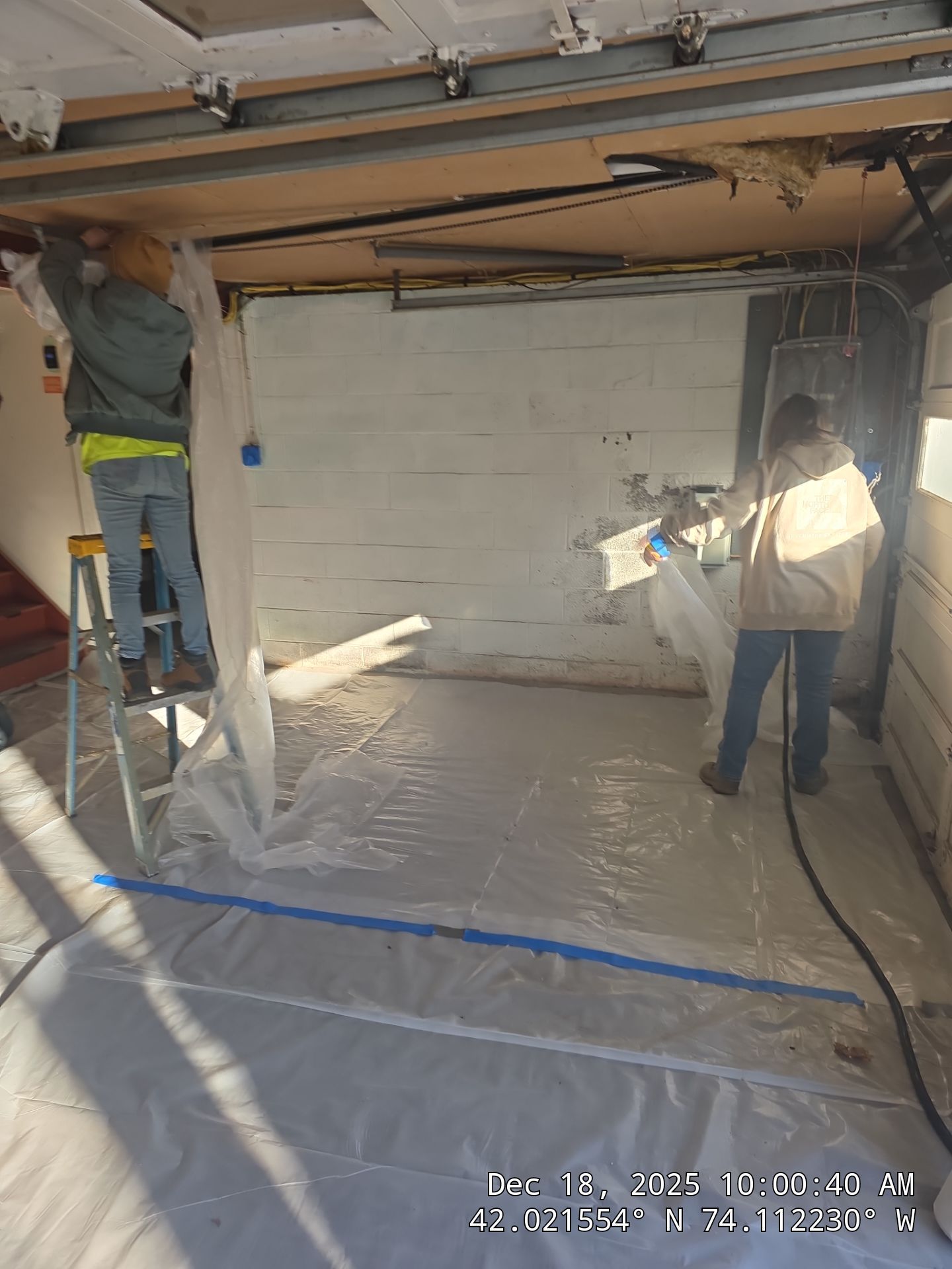 Attic Insulation using open cell spray foam by NYS Foam & Energy