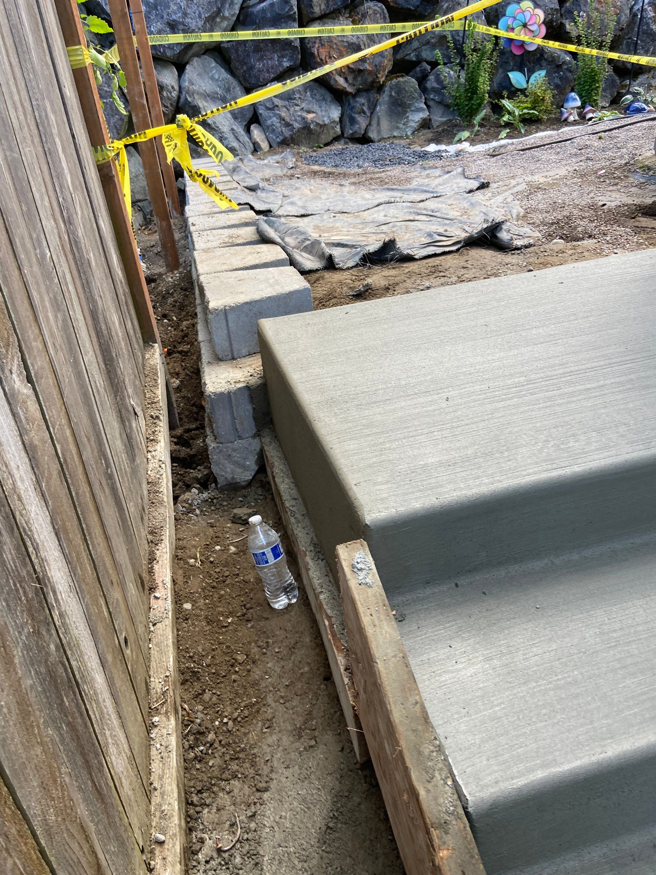Jireh Outdoor Projects | Concrete Stair Repair and Retaining Wall by Jireh Asphalt & Concrete Inc 
