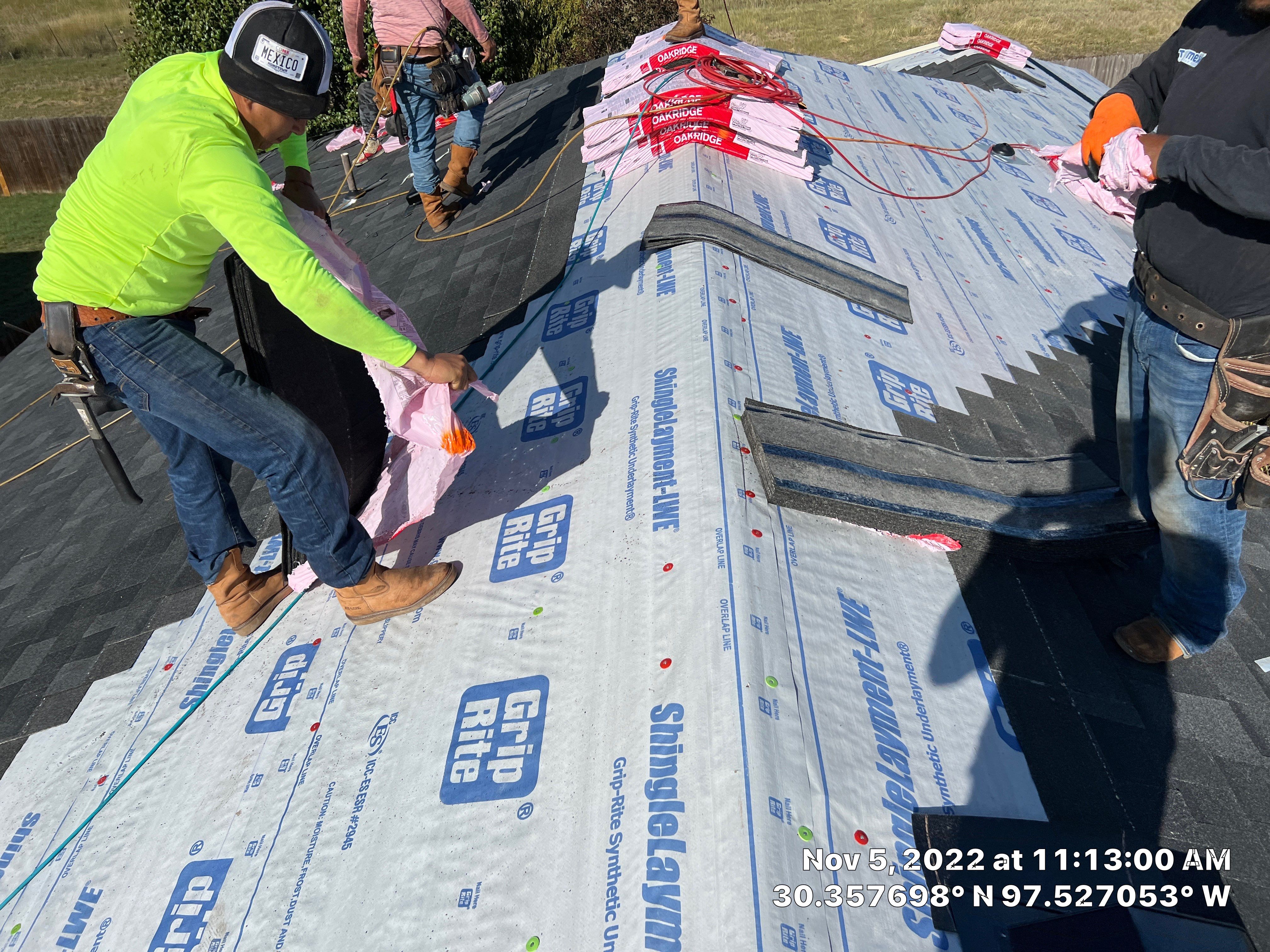 Asphalt Shingle Roof Replacement and Window Glazing in Manor by Caliber Restoration LLC