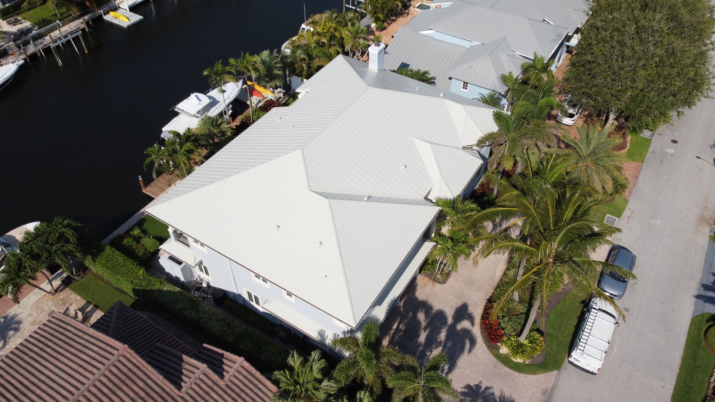 Residential Roofing Installation using 1" Nail strip metal roof by BLUES BROTHERS CONSTRUCTION CORP