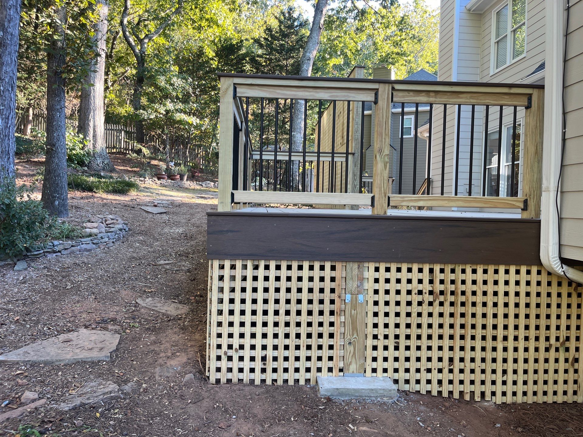 Marietta, GA Color Plus Siding Installation and Deck Build by Nelson Exteriors 