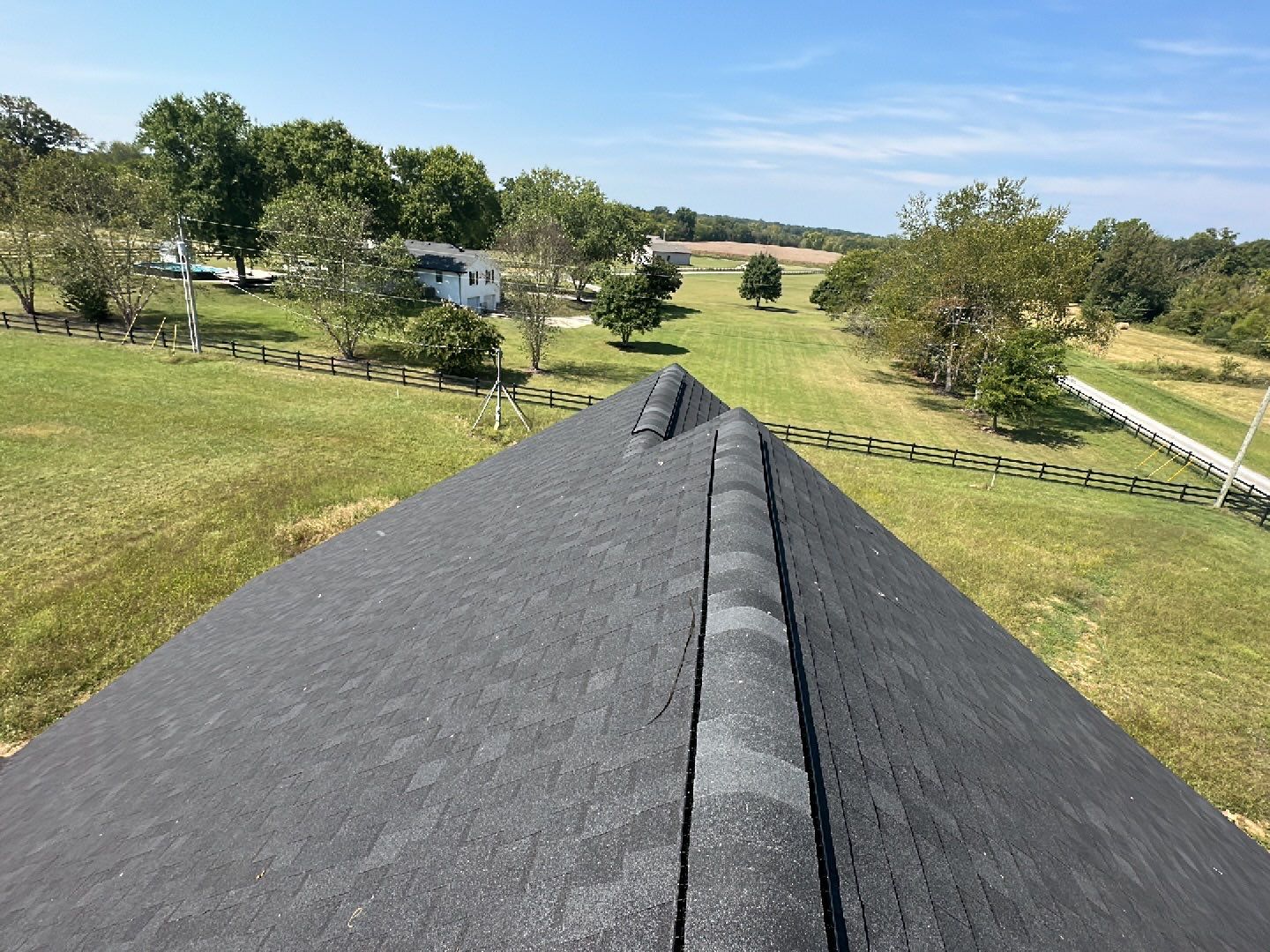 Residential Roofing Installation using Tamko Heritage AR with Standing Seam Metal Porch by Undersun Roofing 