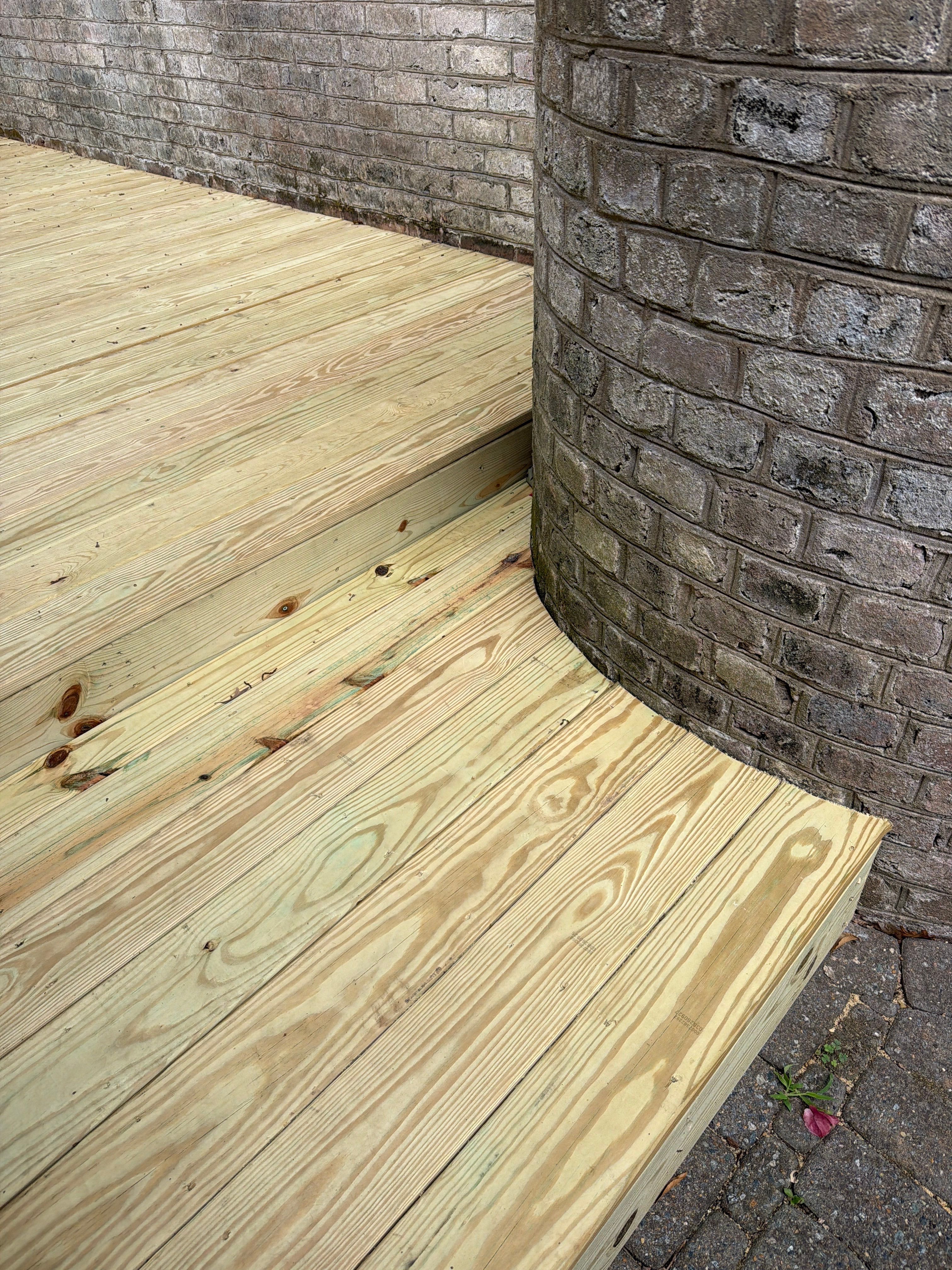 Custom Curved Deck Build – Residential by Billy Weatherspoon Contractor