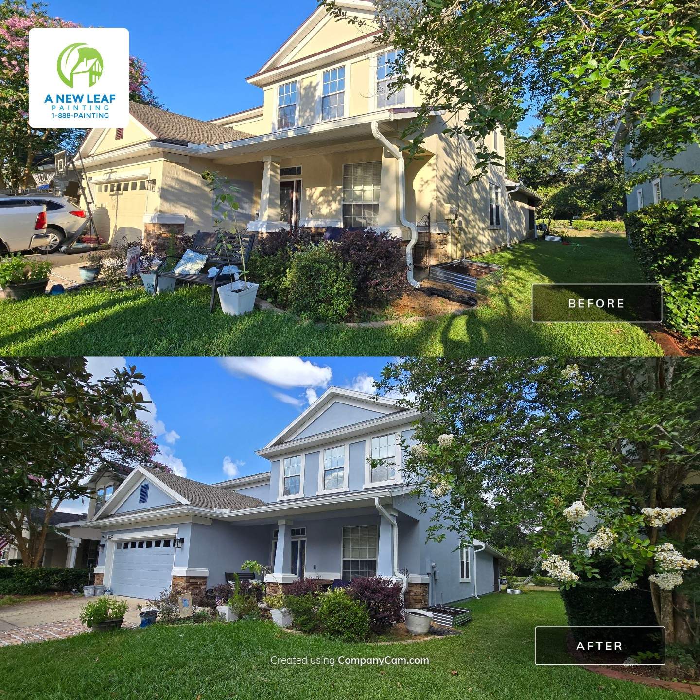 Exterior Painting Project in Green Cove Springs FL by A New Leaf Painting, LLC