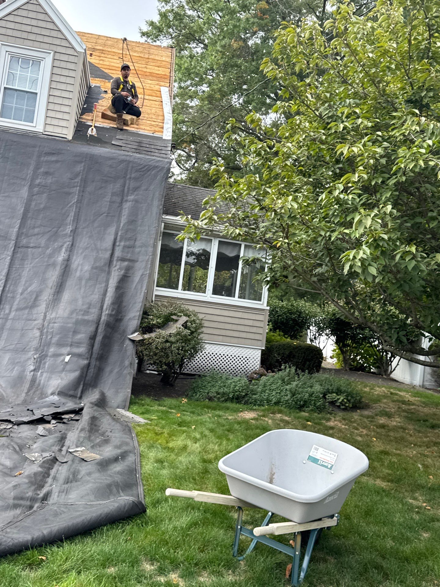 Front Roof Replacement & Roof Cleaning | Waltham, MA by Mighty Dog Roofing of Greater Middlesex County