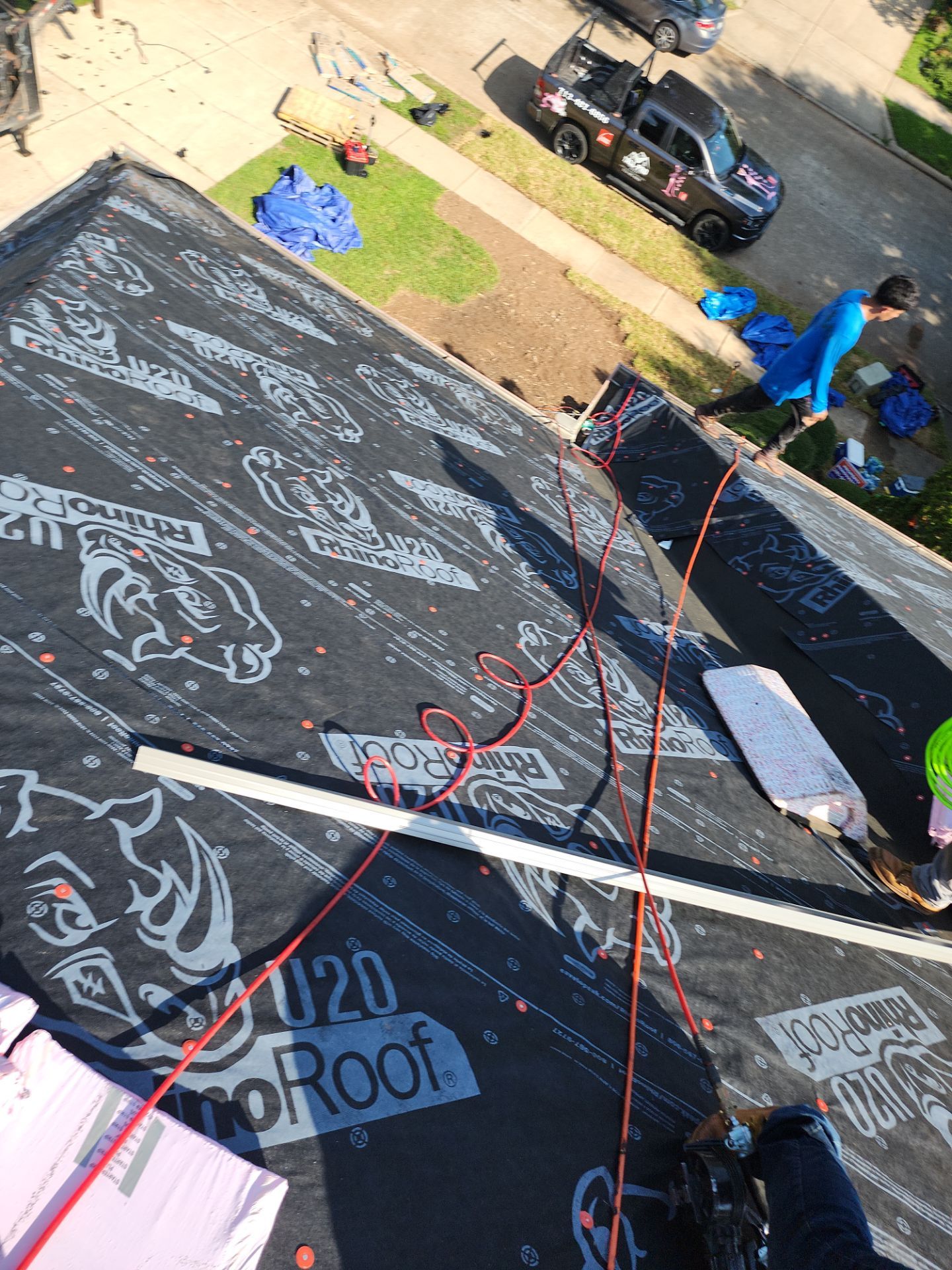 Residential Roofing Installation using Owen's Corning Duration (Lifetime) Shingles by Roof Repair Company