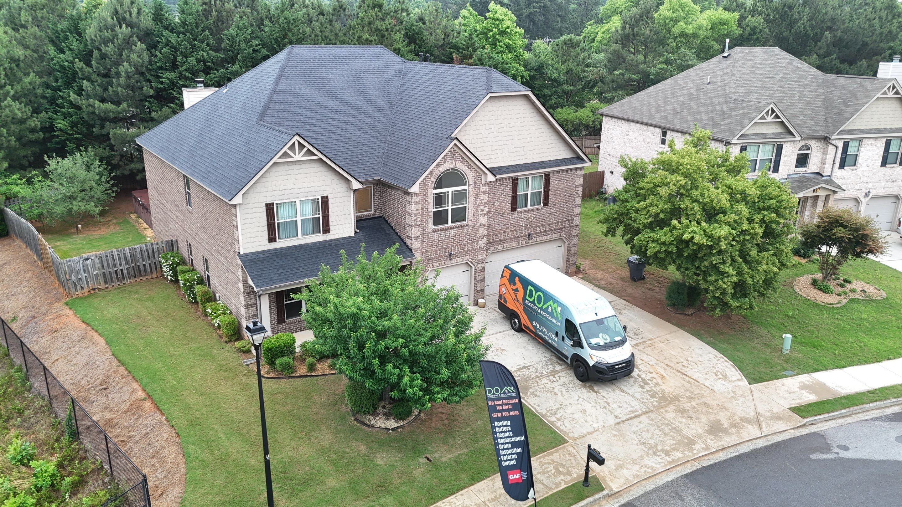 Brookridge Dr Flowery Branch Roof Replacement by Dom Roofing & Restoration