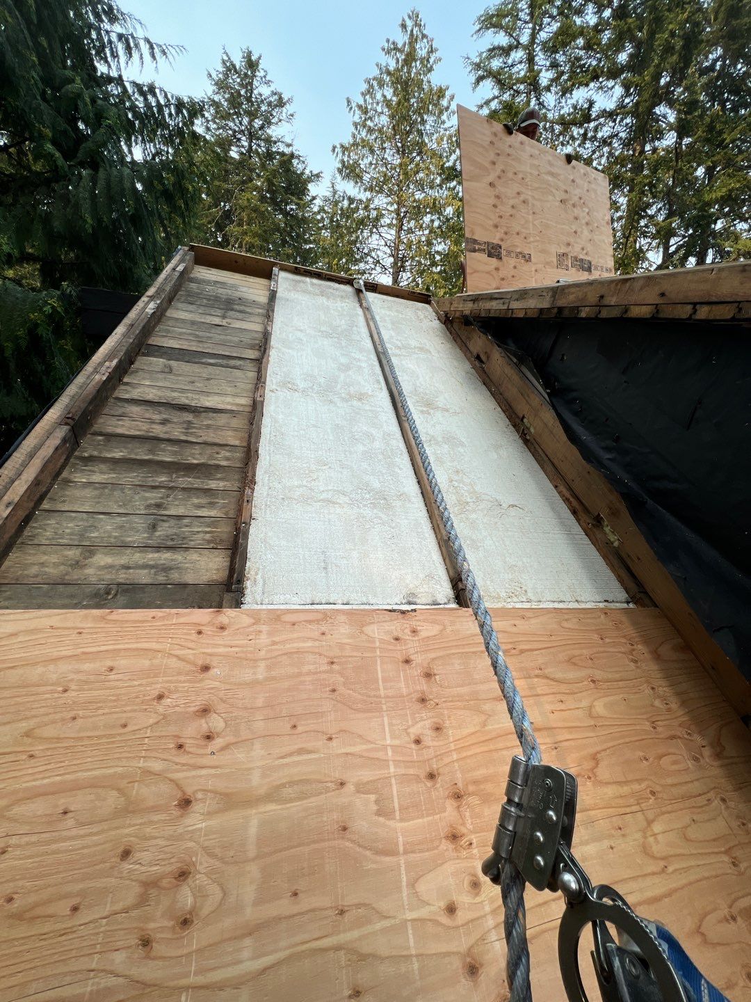 Residential ReRoofing Installation using 12" Prolok metal  by Top Notch Roofing Inc