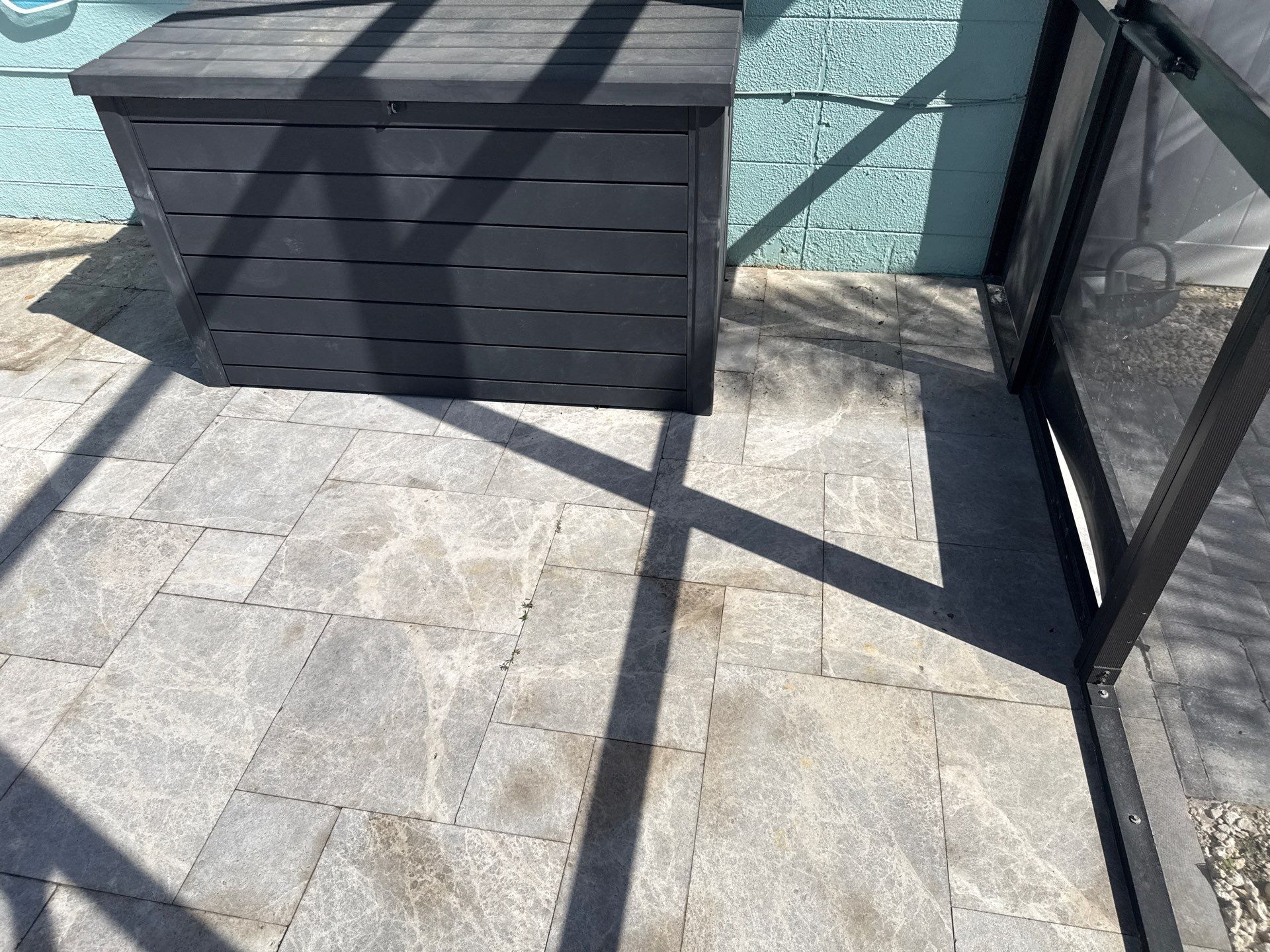 Travertine Pool Deck, Lanai & Screen Enclosure Cleaning Near Manatee River | Bradenton, FL by Sunshine AquaWash