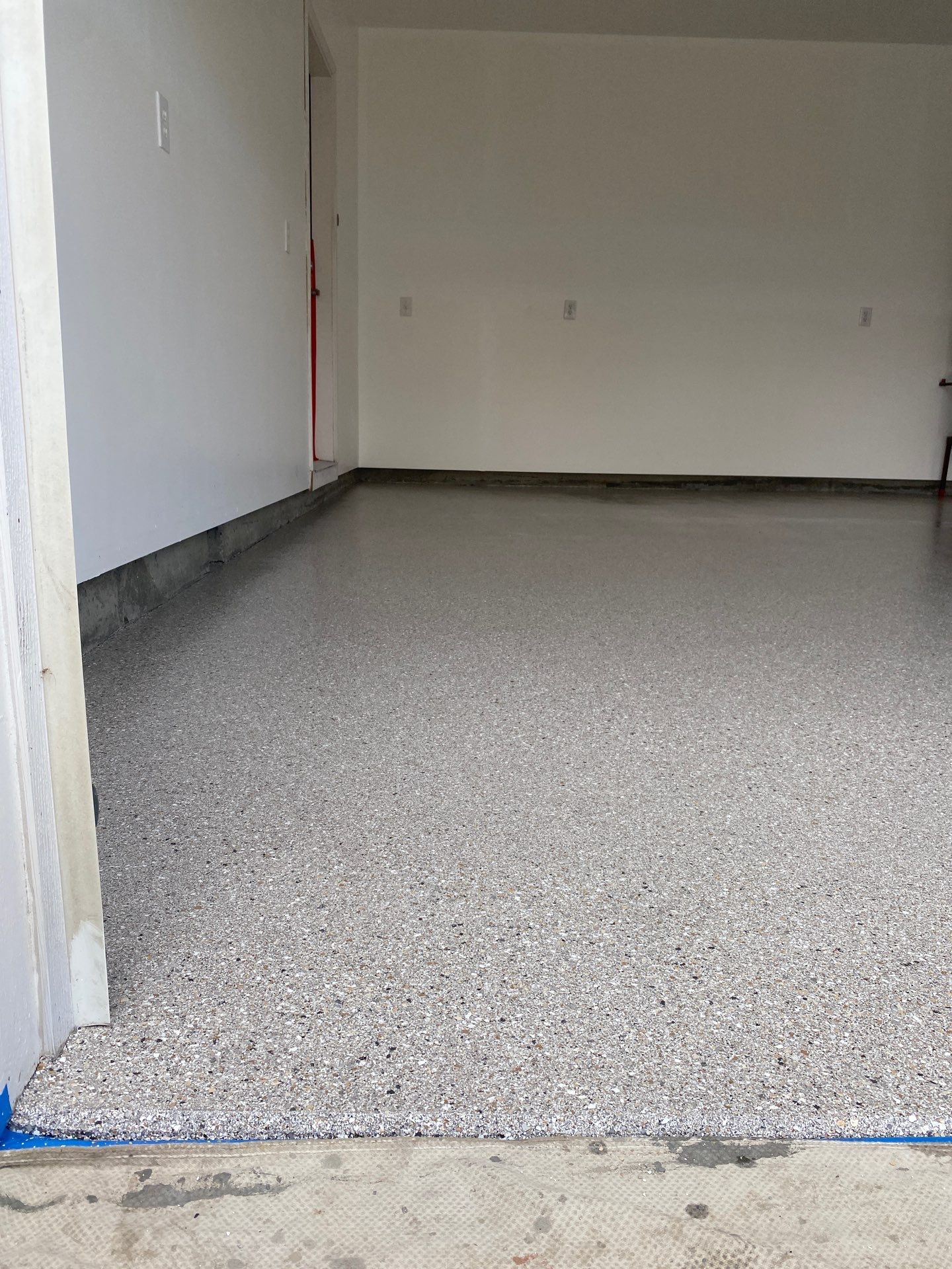 Garage Transformation using Claystone Hybrid by Croc Coatings, LLC