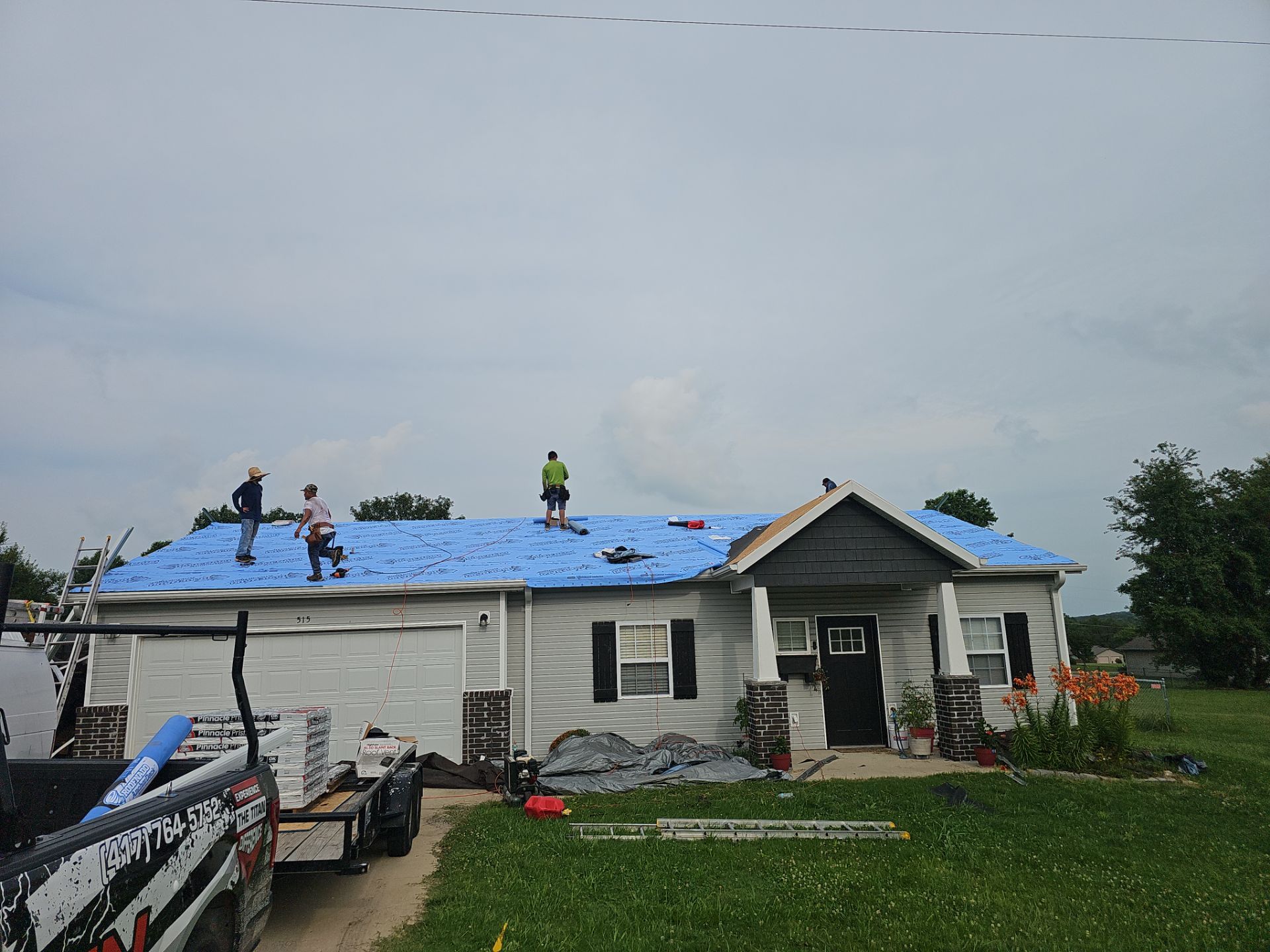 Residential Roofing Install - Atlas Pinnacle Pristine W/ Scotchguard - Color Black Shadow  by Titan Commercial & Residential Roofing 