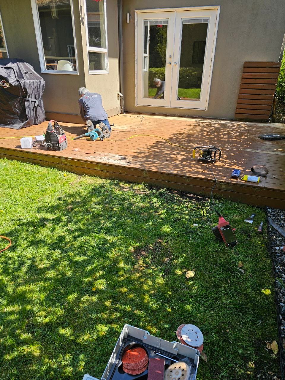 Deck Staining - Seymour Blvd by YVR Construction Group