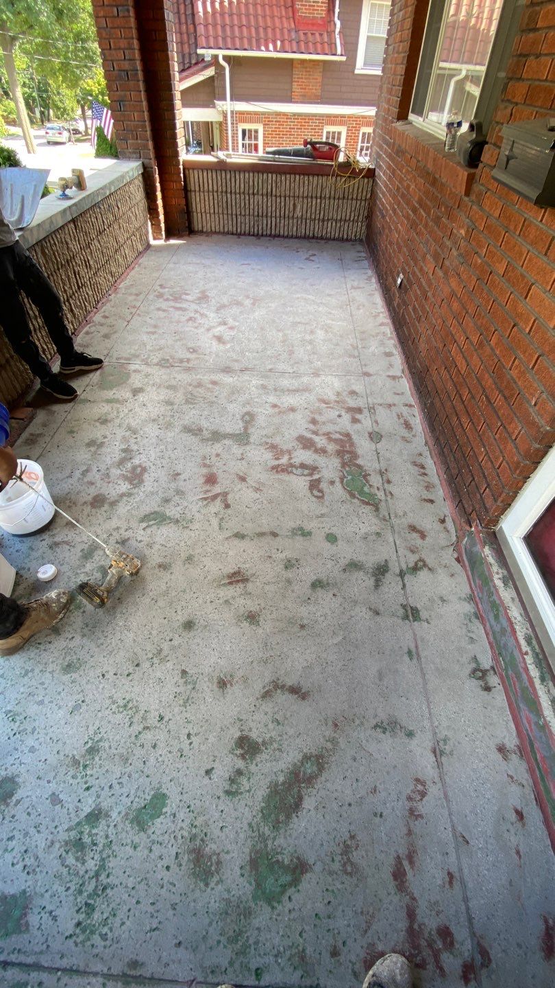 Creekbed Porch by Floors in a Day, Inc