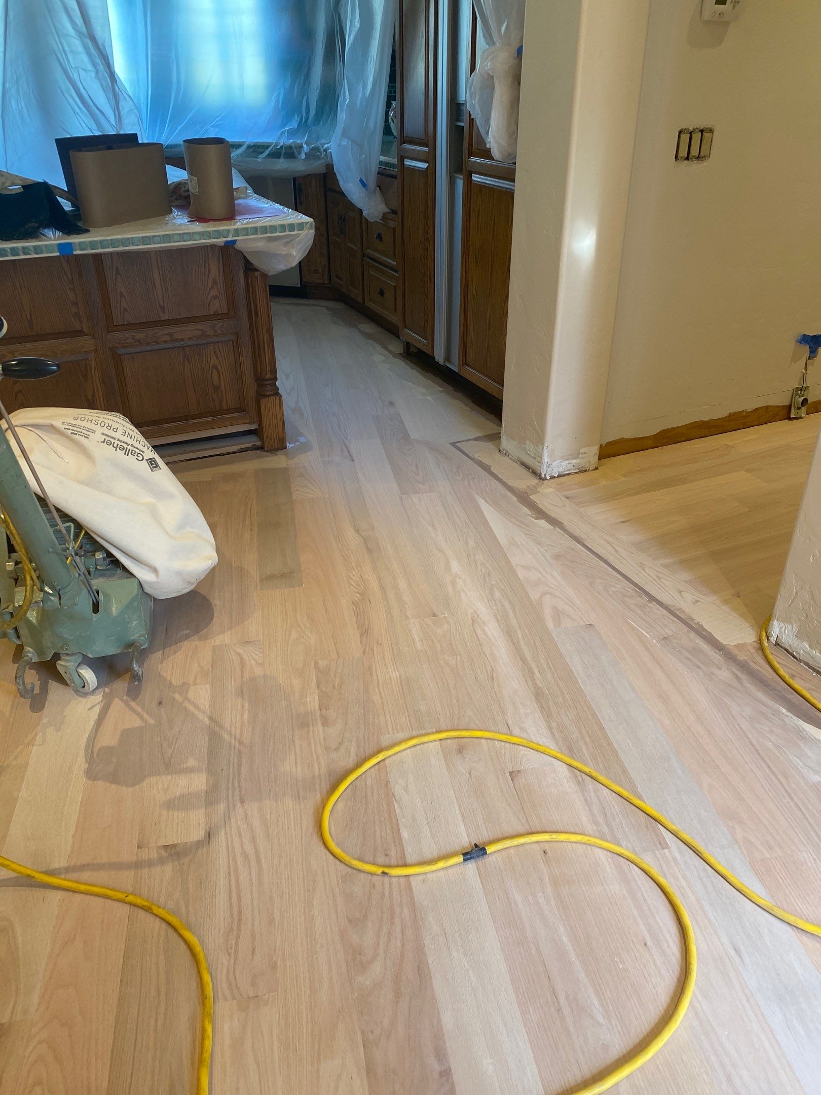 Flood damaged floor repair by Footprints Floors South Sacramento