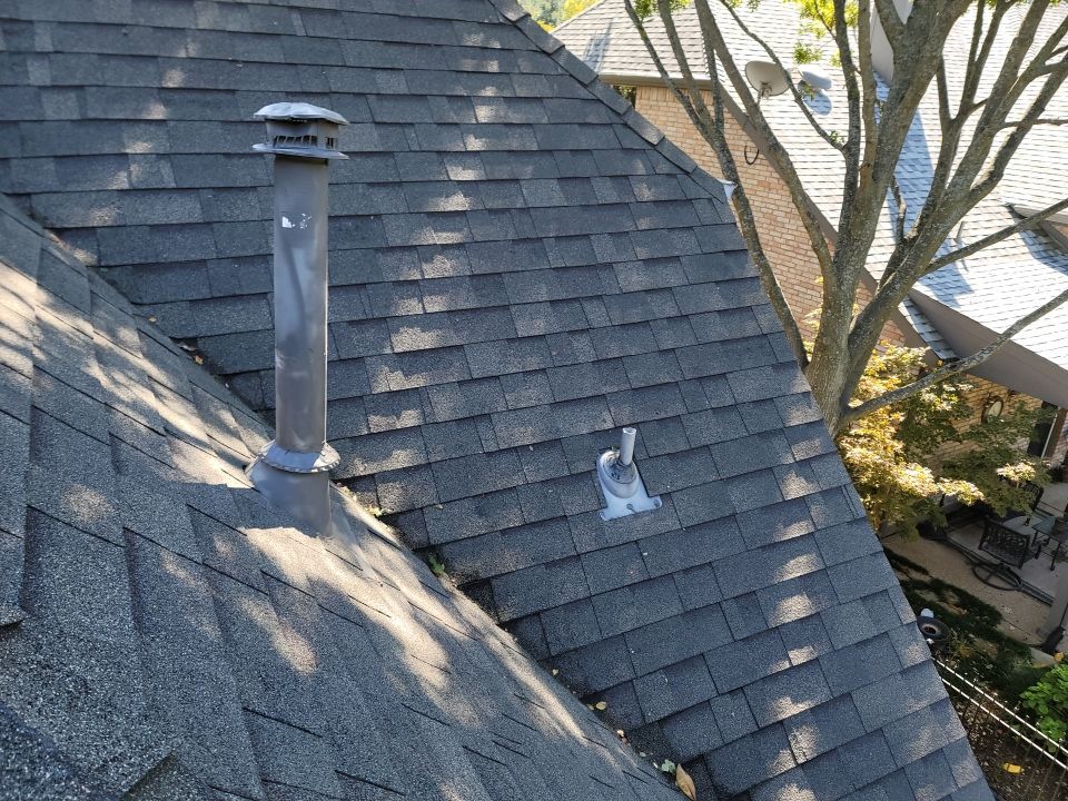 Insurance Claim Roof and Gutters using Owens Corning - Duration- Estate Gray -New Gutters - Exterior paint by Tex-Line Roofing