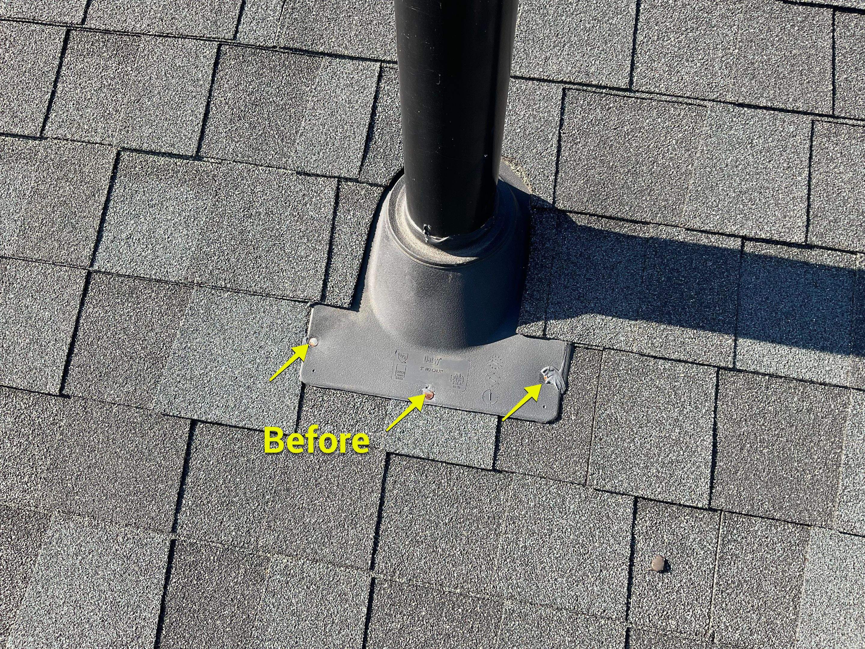 Residential Roofing Repair using Vulkem Black Caulk  by Alpha Design Services
