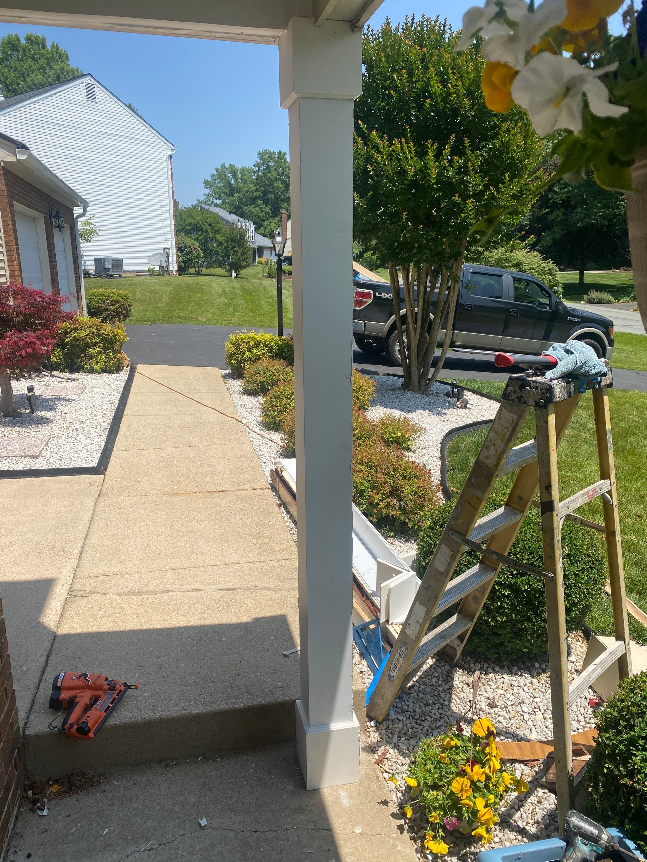 New Bilco doors to basement & new front porch posts by The Smet Companies, LLC