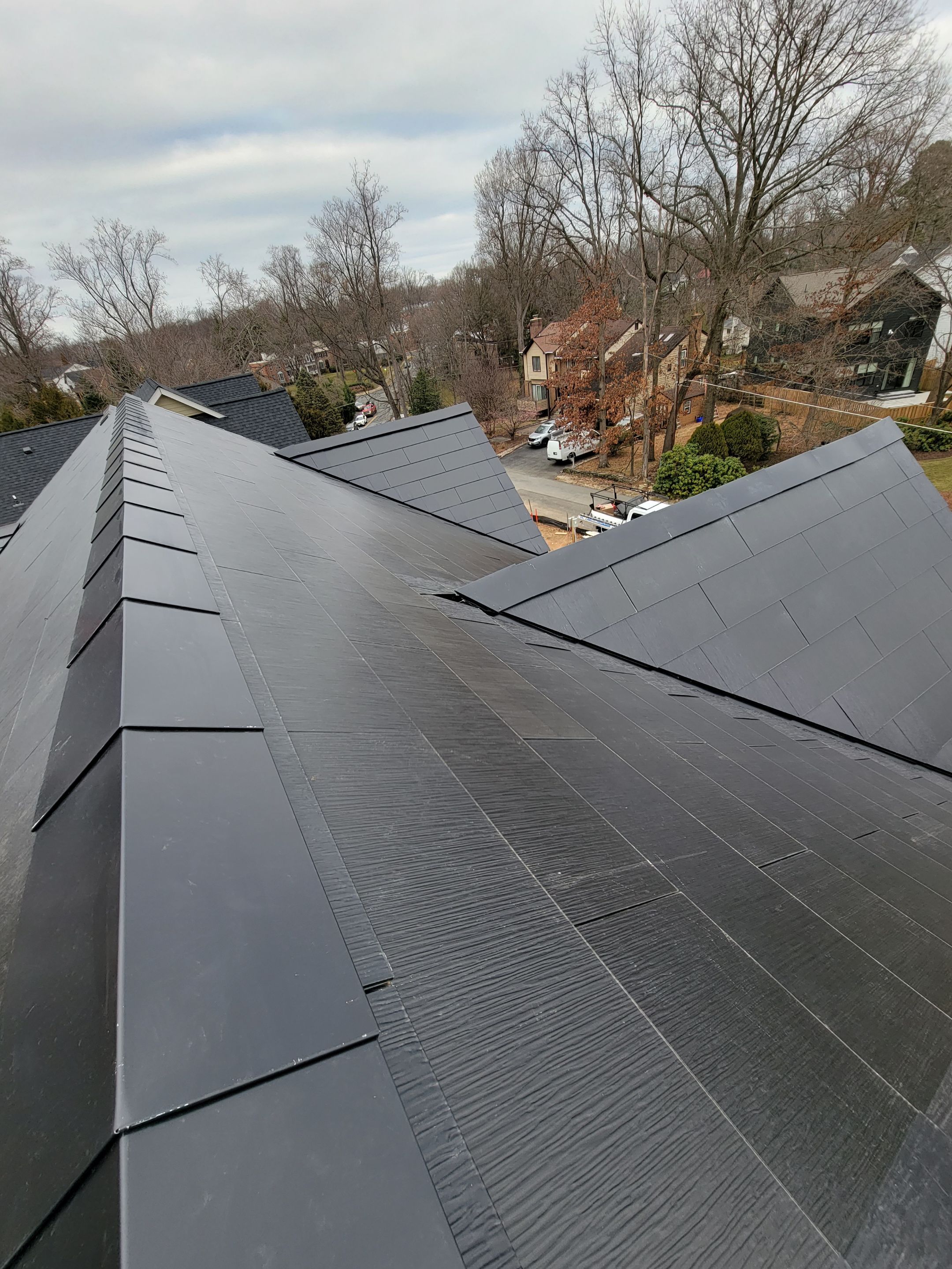 New Construction Tesla Solar Roof by American Home Contractors