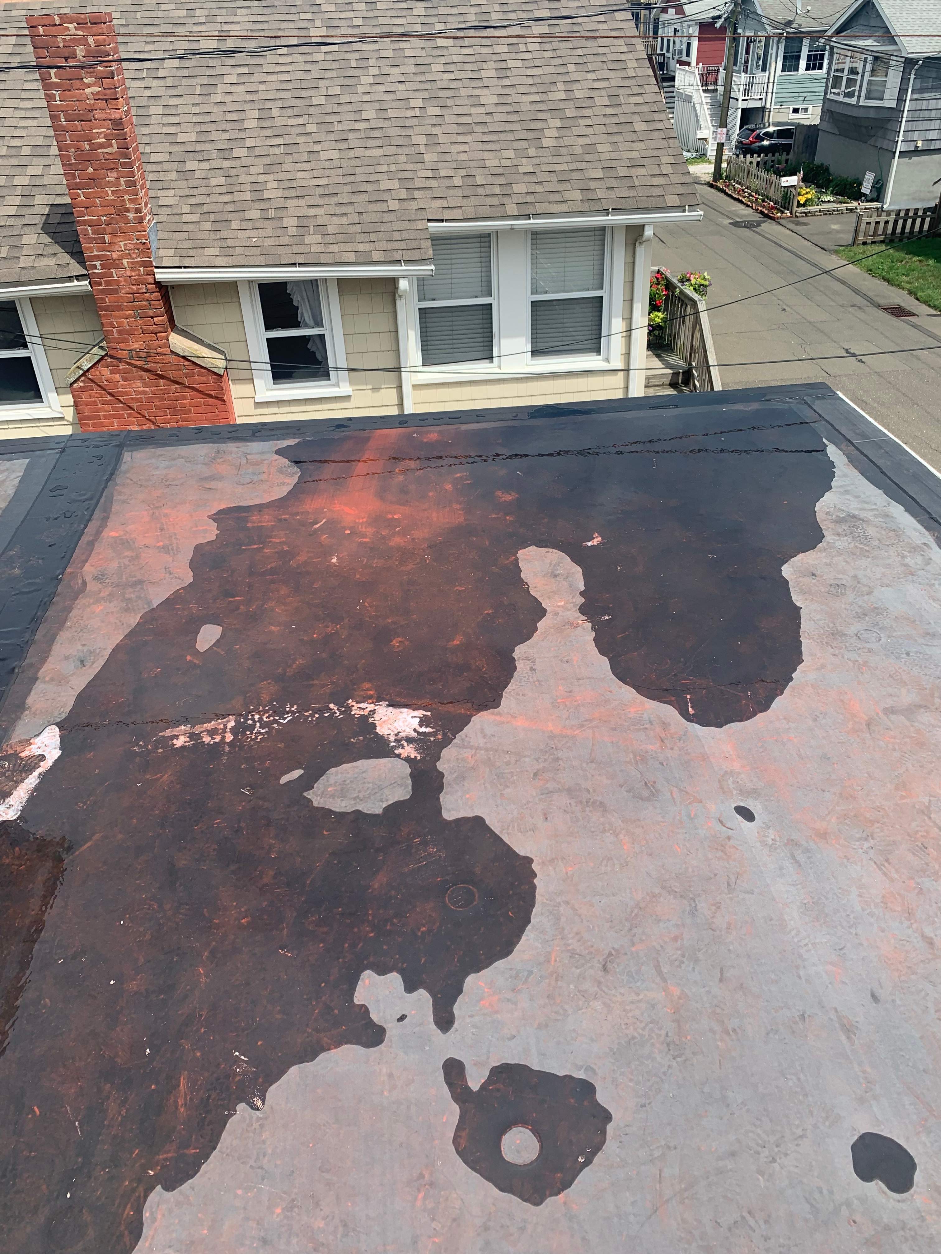 Deck Installation using trex over epdm roof by A Plus Exterior