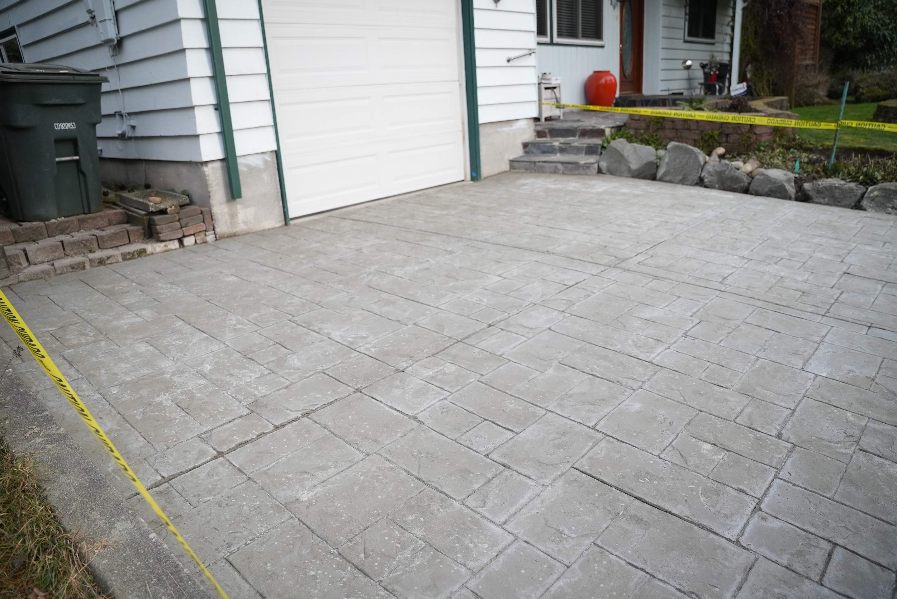 Stamped Concrete Patio and Driveway | Edmonds  by Jireh Asphalt & Concrete Inc 